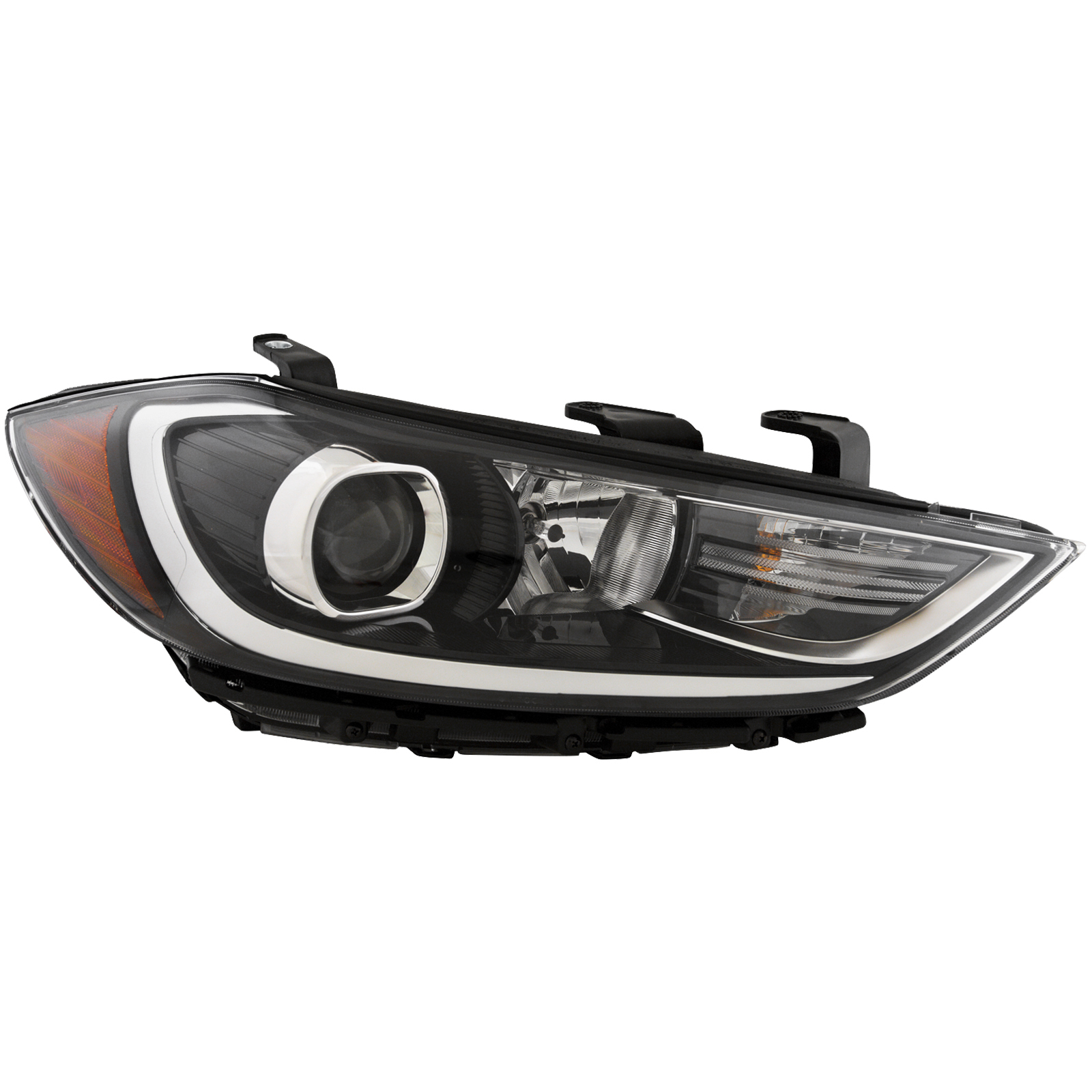 Right Passenger Side Headlight For 17-18 Hyundai Elantra