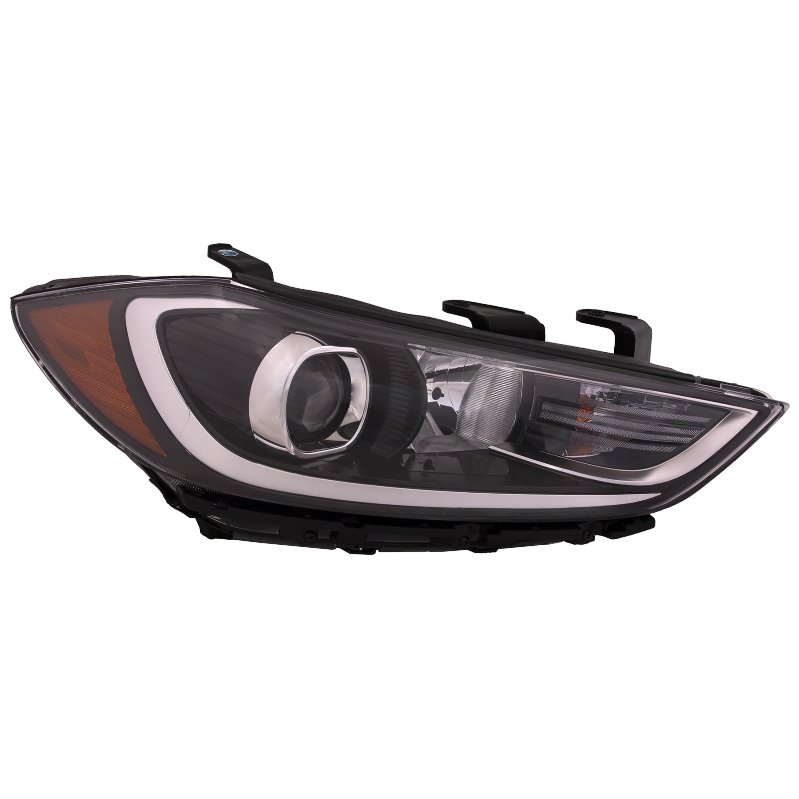 Right Passenger Side Headlight For 17-18 Hyundai Elantra