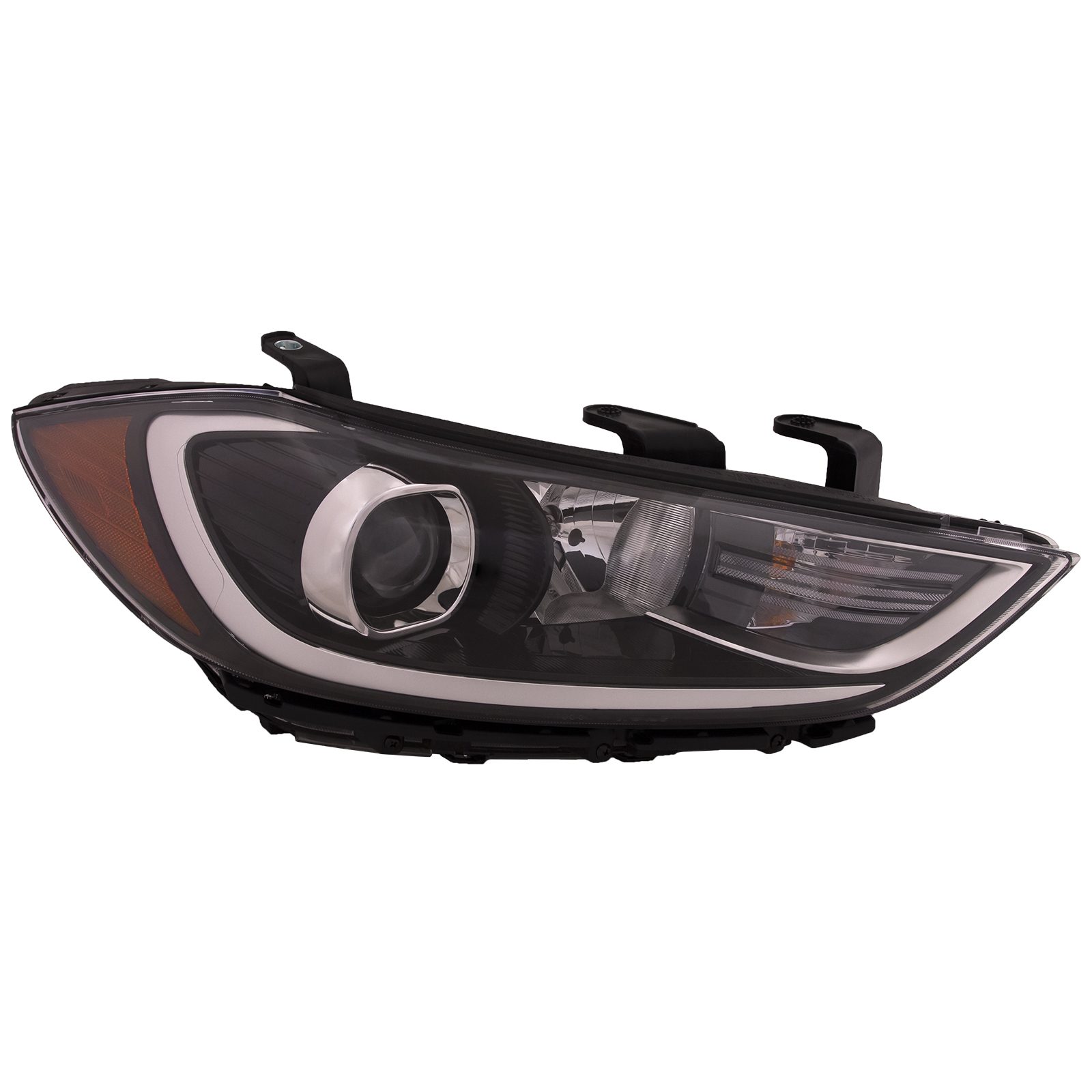 Right Passenger Side Headlight For 17-18 Hyundai Elantra