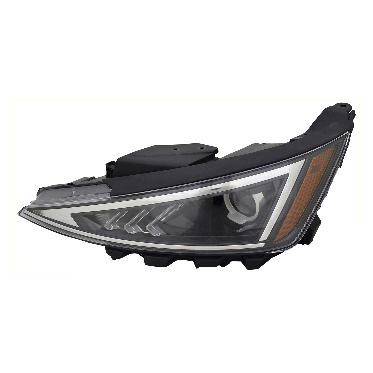 Left Driver Side Headlight For 19-20 Hyundai Elantra; CAPA Certified