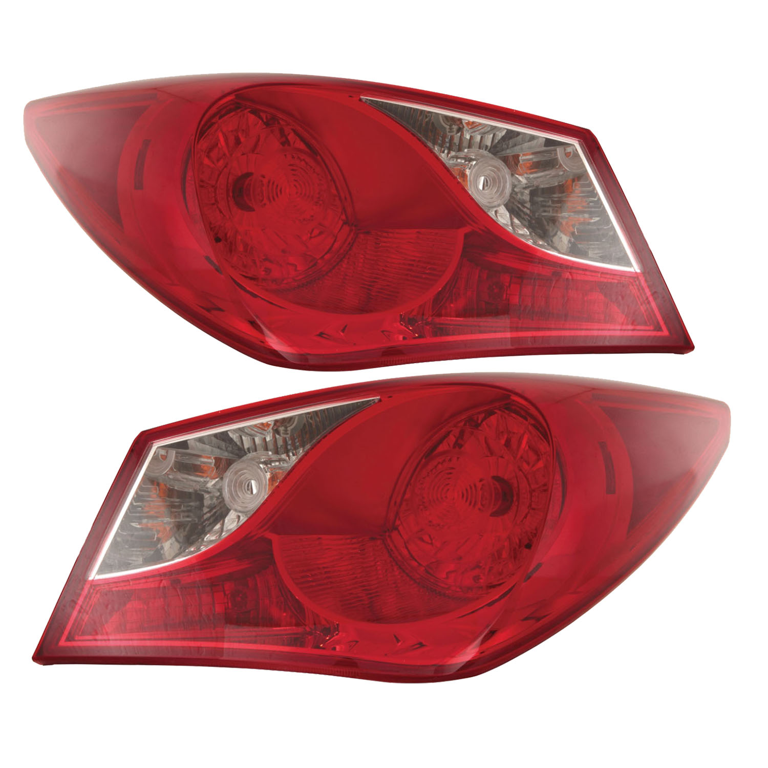 Tail Light Set For 11-14 Hyundai Sonata; CAPA Certified