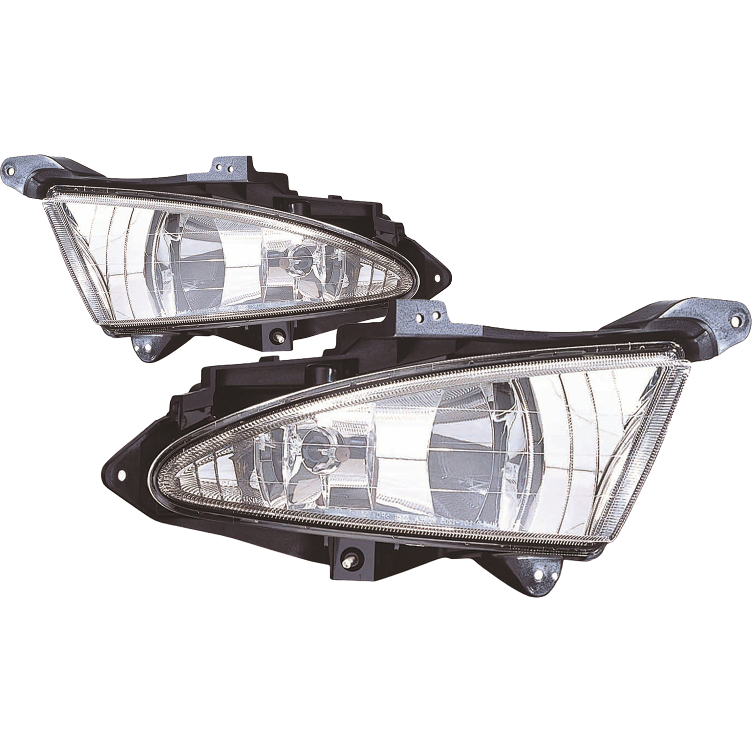 Fog Light Set For 07-10 Hyundai Elantra; CAPA Certified