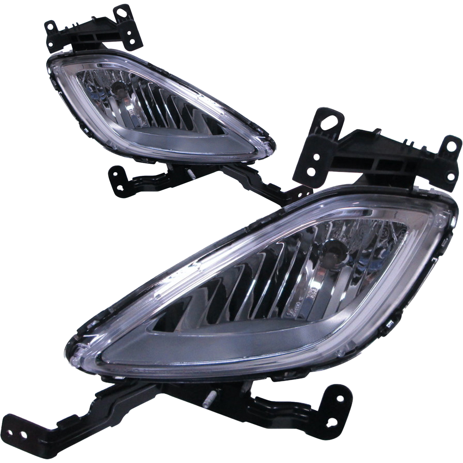 Fog Light Set For 11-13 Hyundai Elantra; CAPA Certified