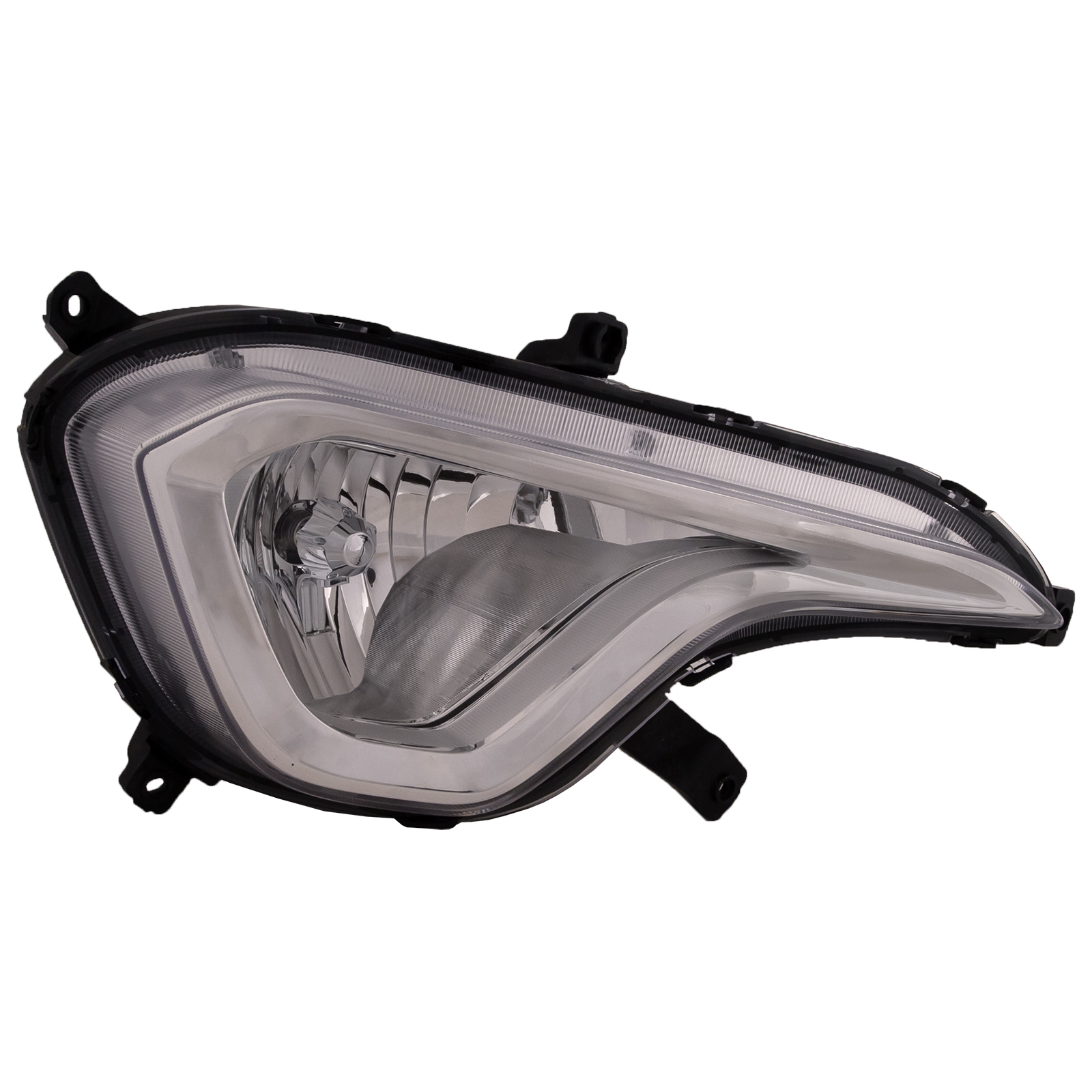 Right Passenger Side Fog Light For 13-16 Hyundai Santa Fe; CAPA Certified