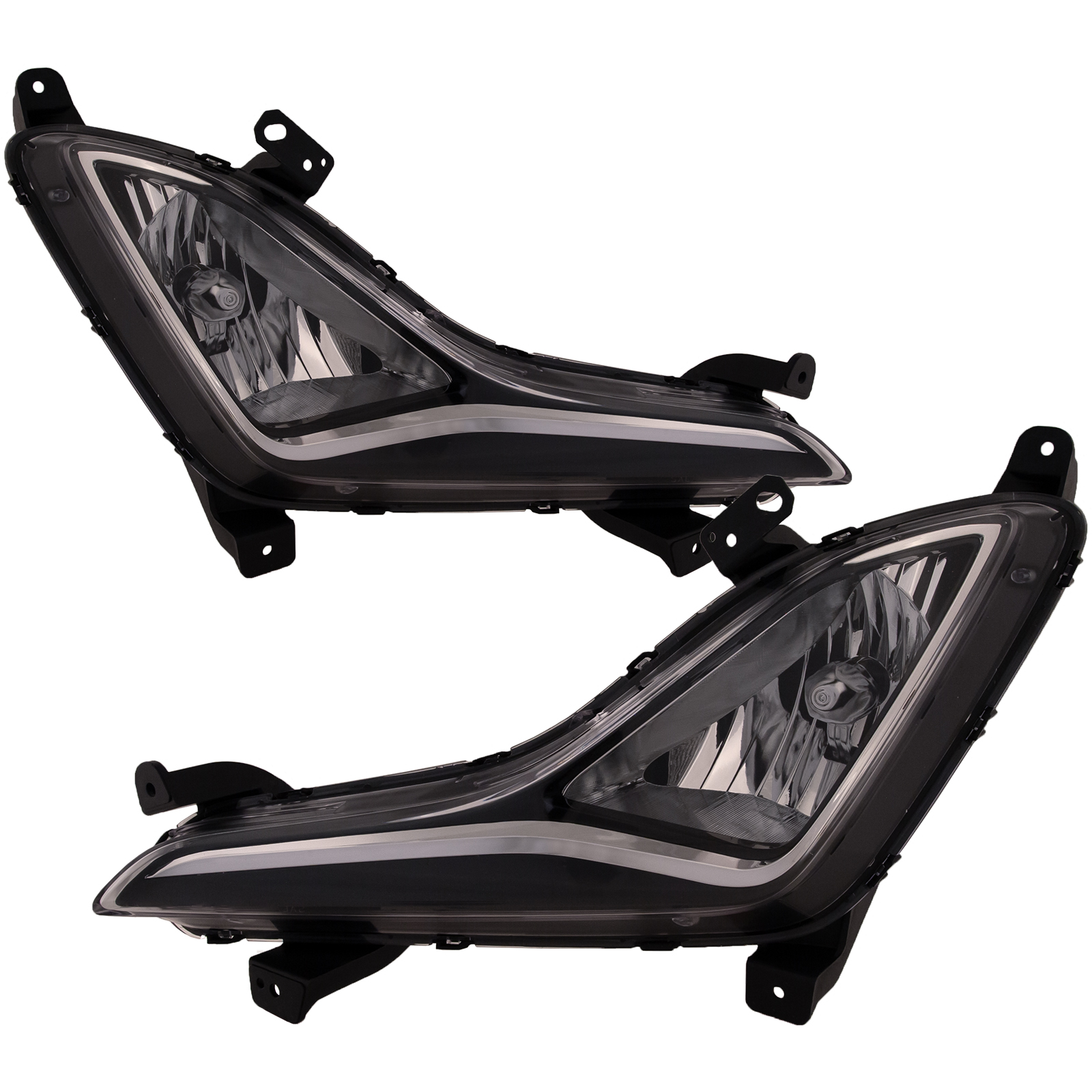 Fog Light Set For 14-16 Hyundai Elantra; CAPA Certified