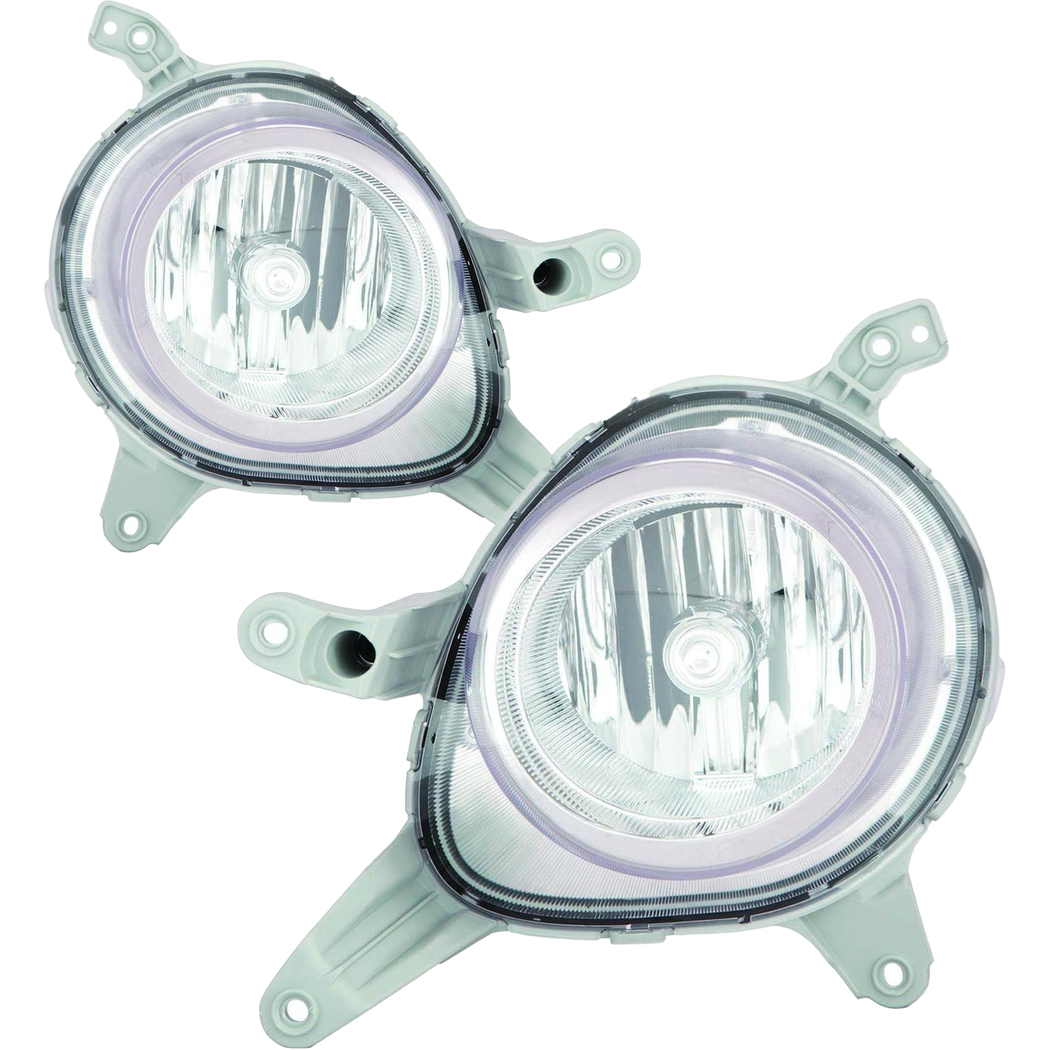 Fog Light Set For 13-17 Hyundai Veloster; CAPA Certified