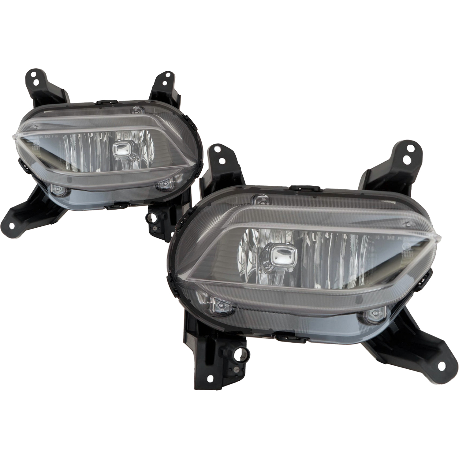 Fog Light Set For 19-20 Hyundai Santa Fe; CAPA Certified