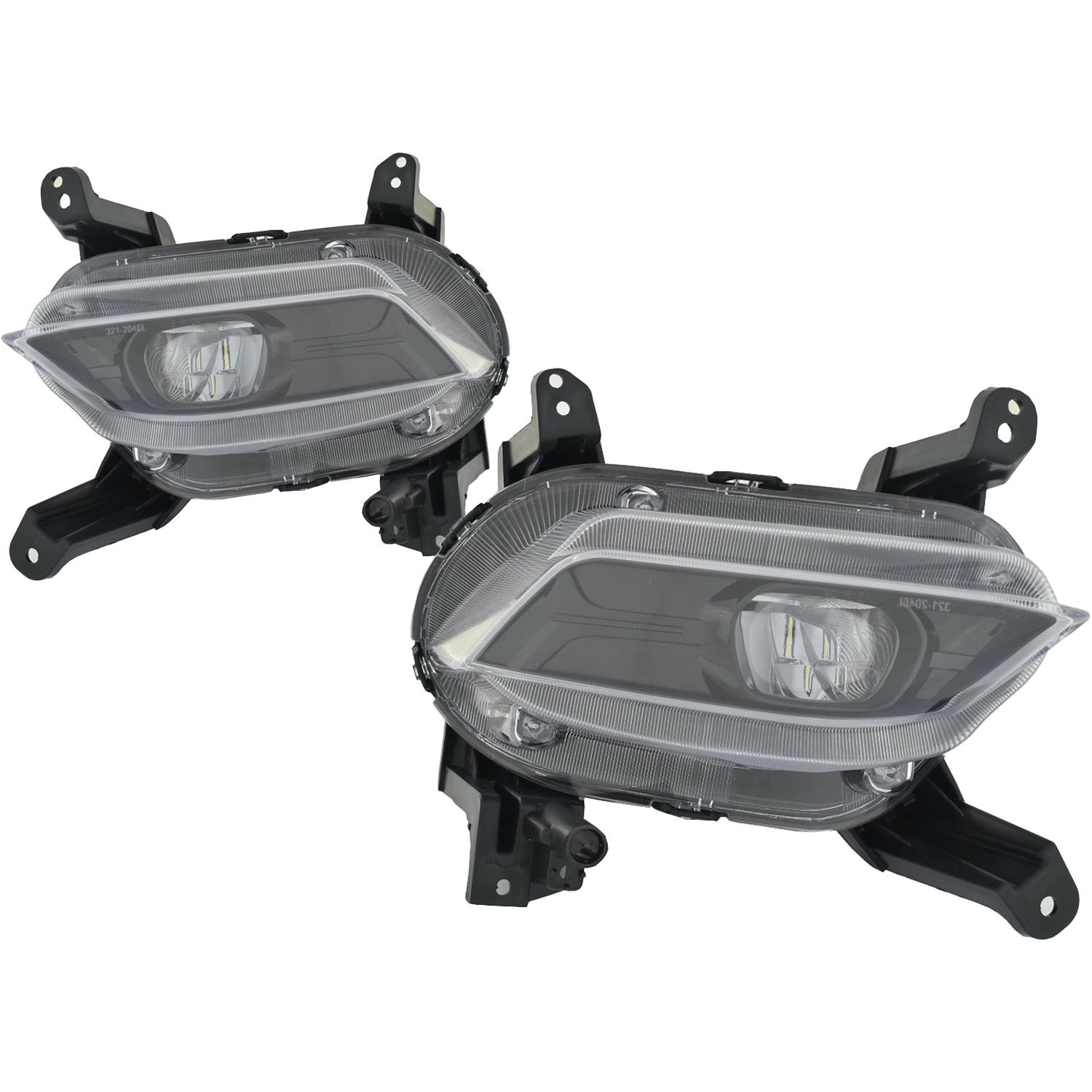Fog Light Set For 19-20 Hyundai Santa Fe; CAPA Certified