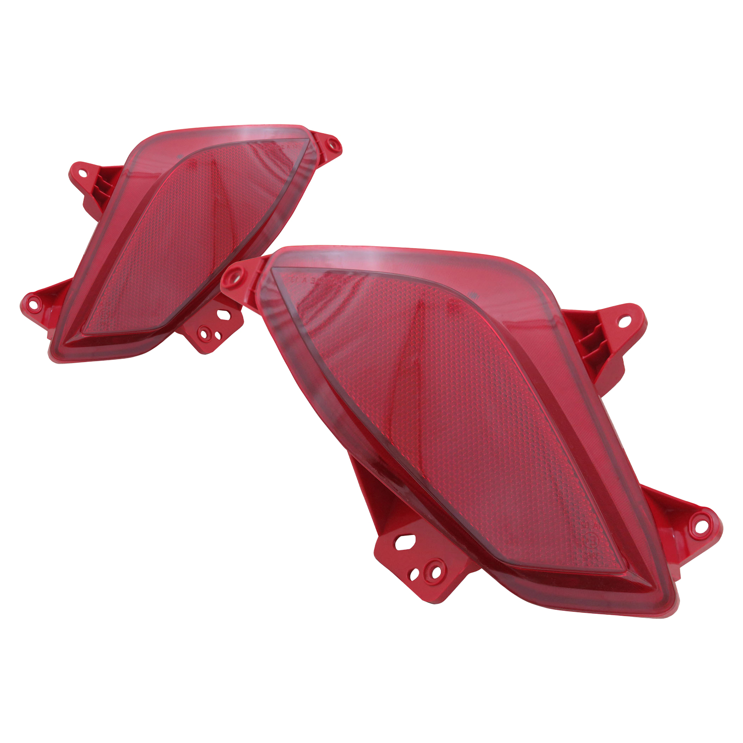 Reflector Set For 17-19 Hyundai Santa Fe, 17-19 Hyundai Santa Fe XL; CAPA Certified