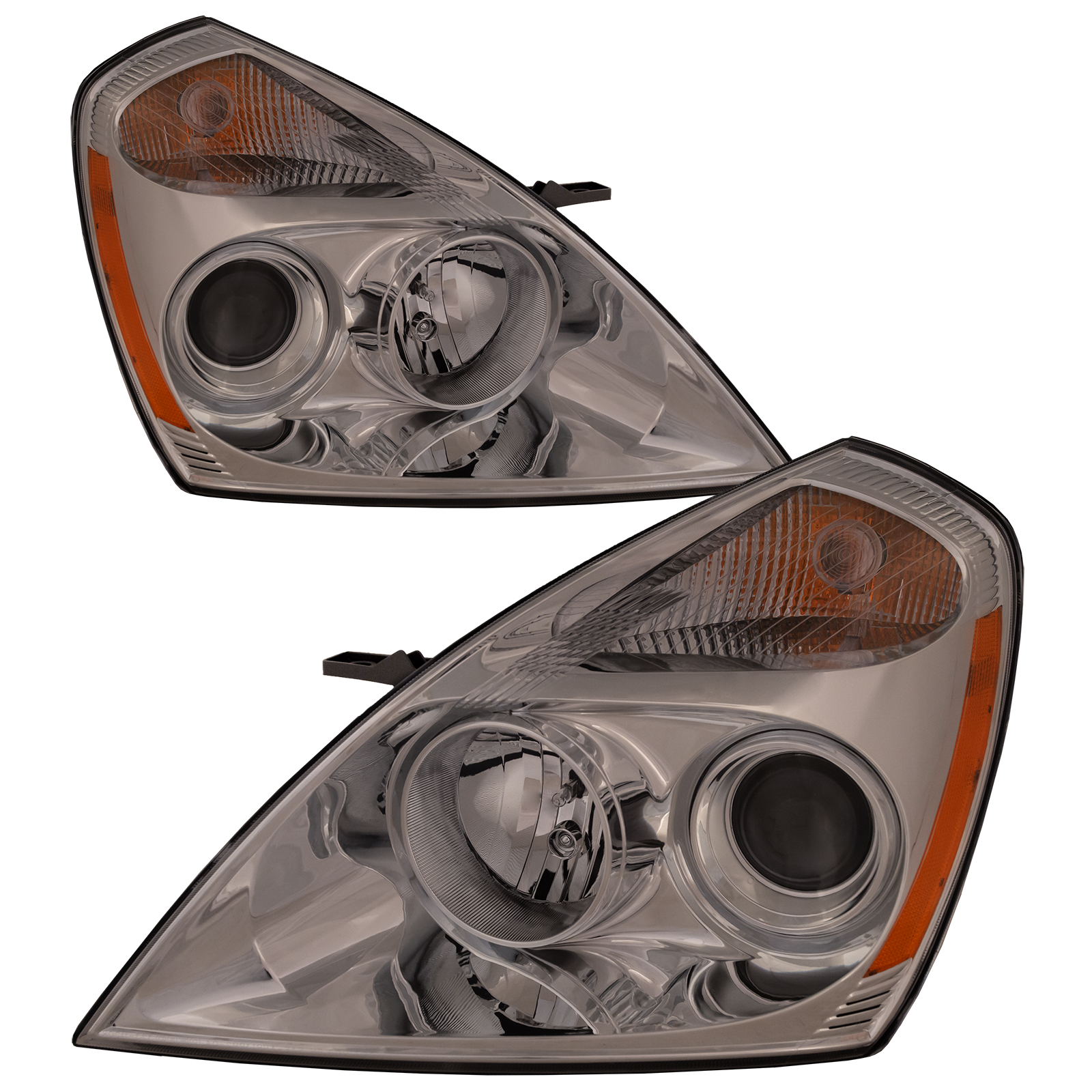 Headlight Set For 07-12 Kia Sedona; CAPA Certified