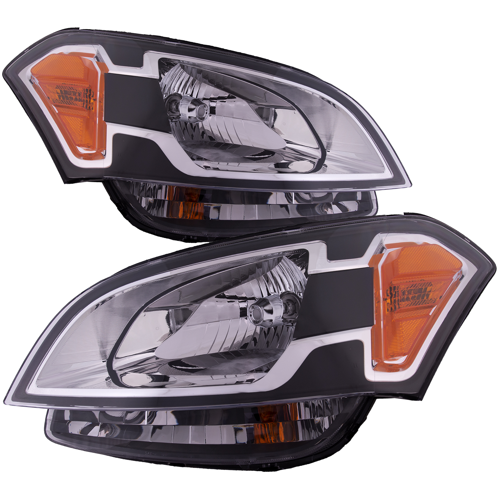 Headlight Set For 10-11 Kia Soul; CAPA Certified