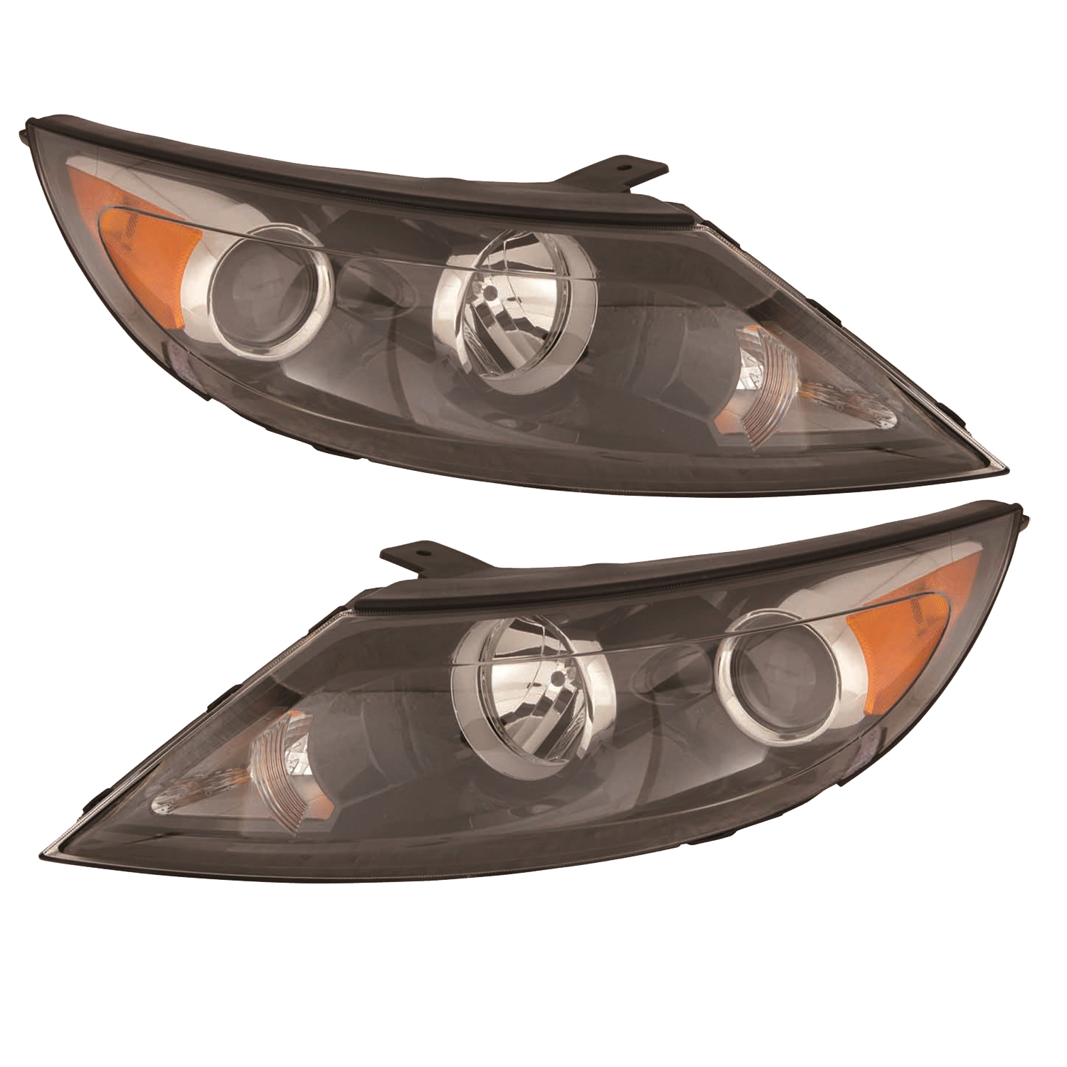 Headlight Set For 11-12 Kia Sportage; CAPA Certified