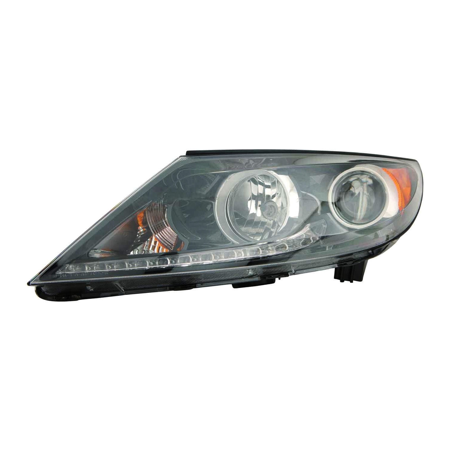 Left Driver Side Headlight For 11-12 Kia Sportage; CAPA Certified
