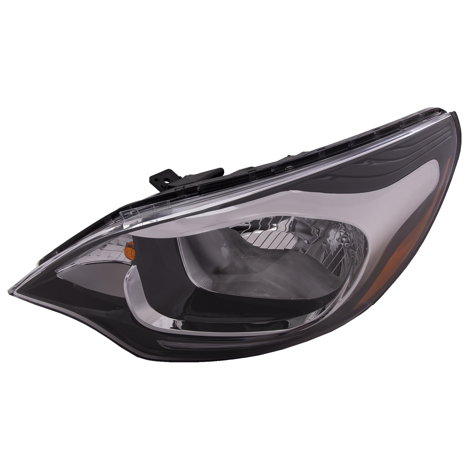 Left Driver Side Headlight For 12-16 Kia Rio; CAPA Certified
