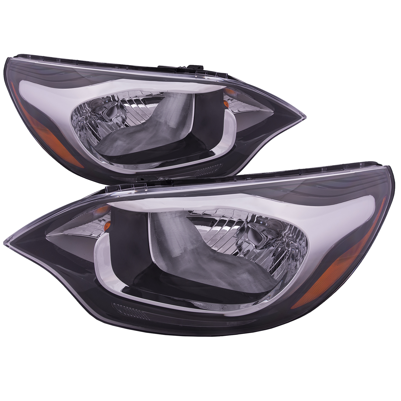 Headlight Set For 12-17 Kia Rio