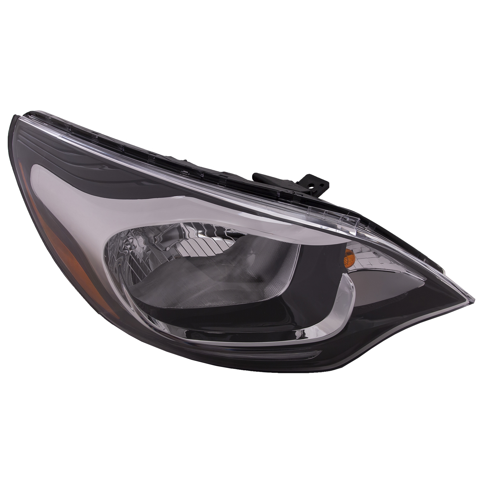 Right Passenger Side Headlight For 12-16 Kia Rio; CAPA Certified