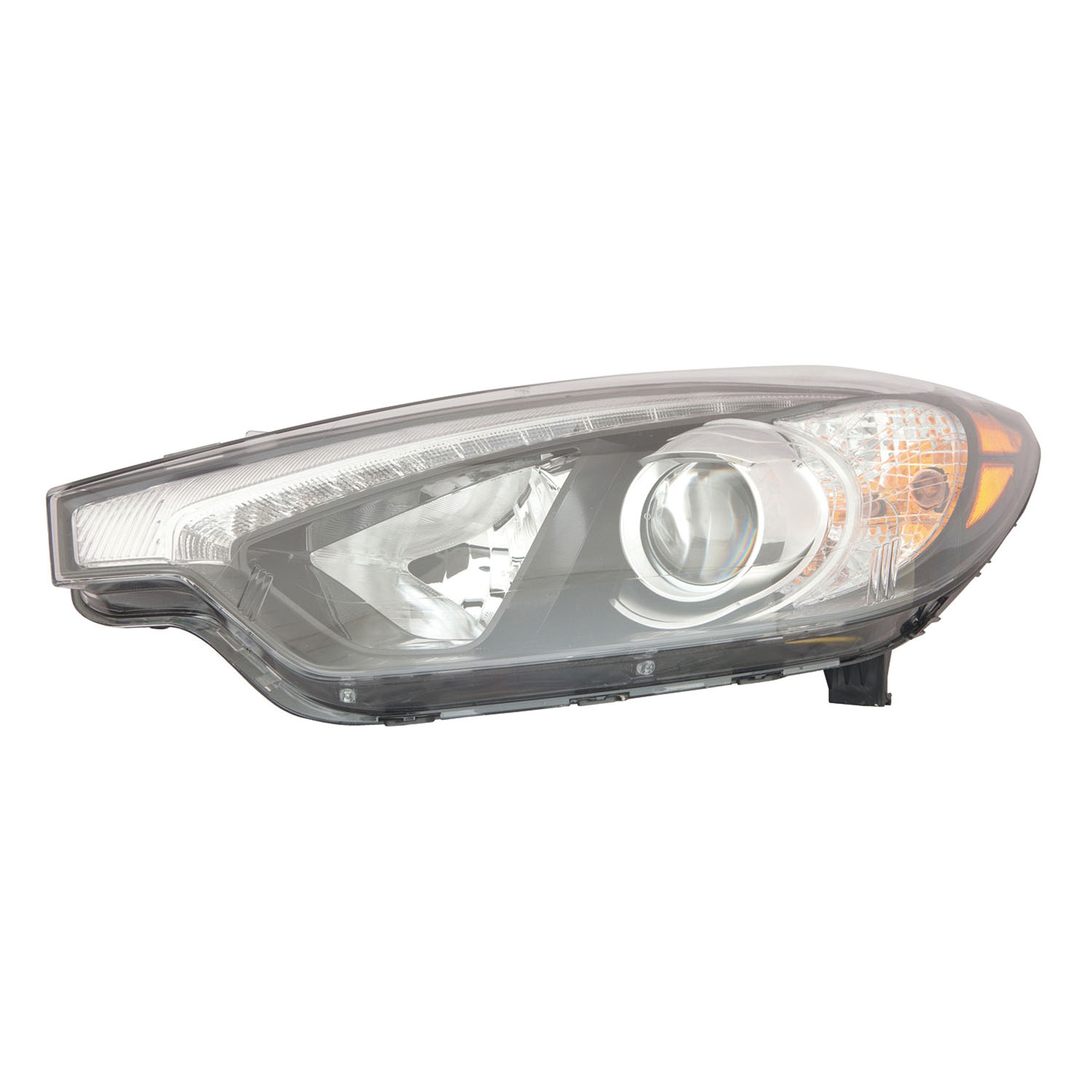 Left Driver Side Headlight For 14-15 Kia Forte, 14-15 Kia Forte Koup, 14-15 Kia Forte5; CAPA Certified
