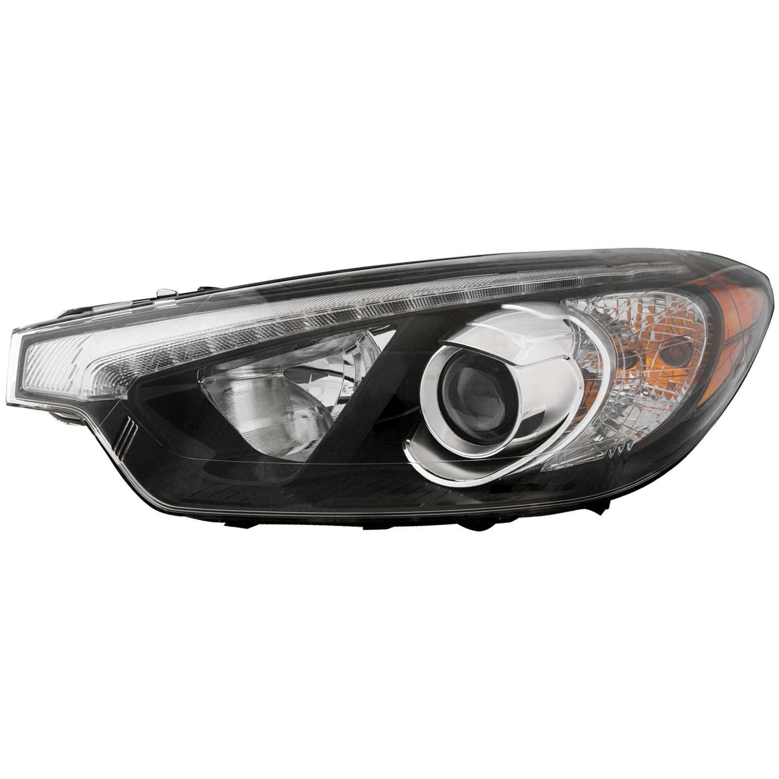 Left Driver Side Headlight For 15-16 Kia Forte, 15-16 Kia Forte Koup, 15-16 Kia Forte5; CAPA Certified