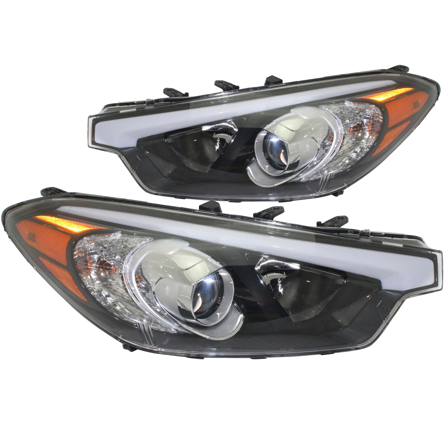 Headlight Set For 14-16 Kia Forte, 14-16 Kia Forte5; CAPA Certified