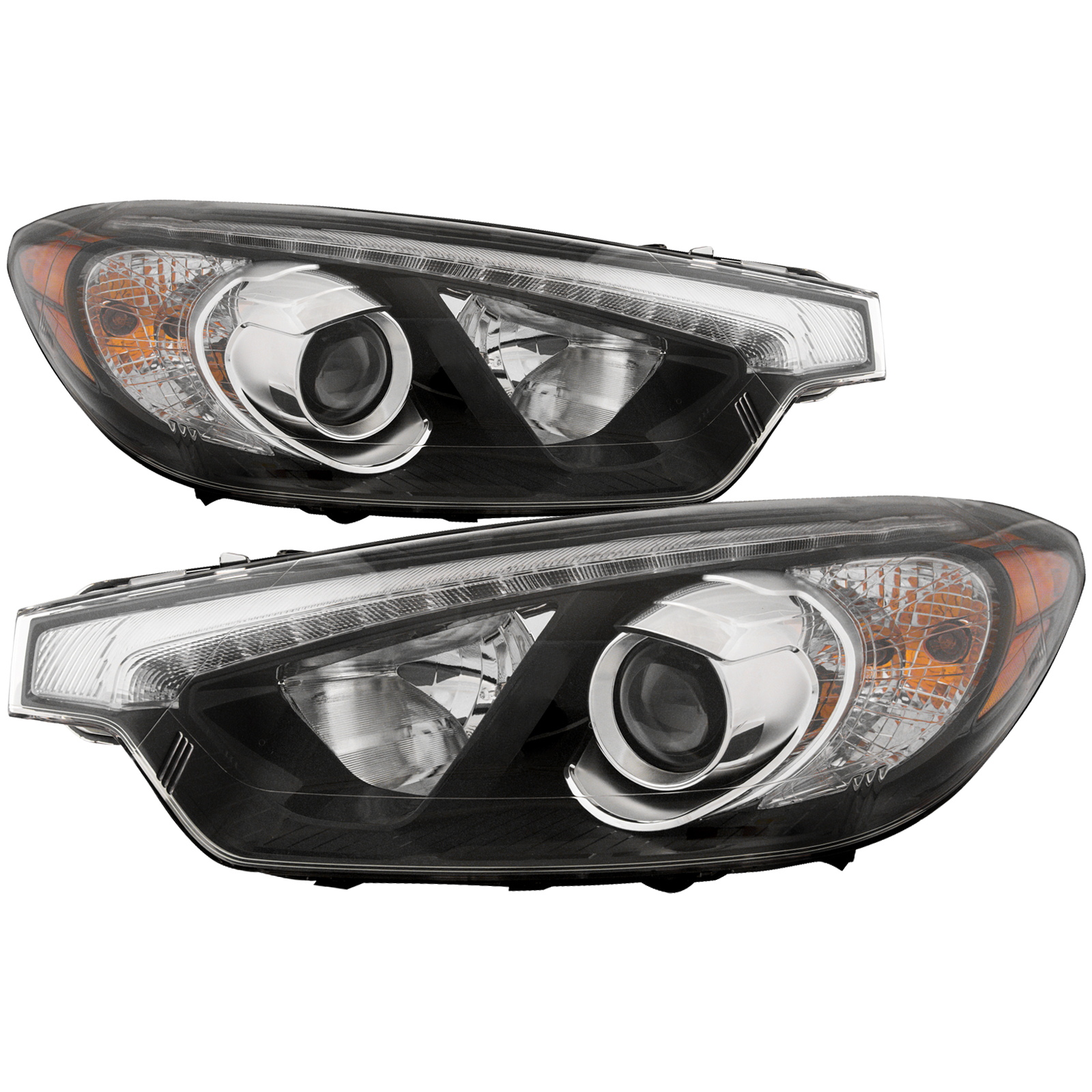Headlight Set For 15-16 Kia Forte, 15-16 Kia Forte Koup, 15-16 Kia Forte5; CAPA Certified