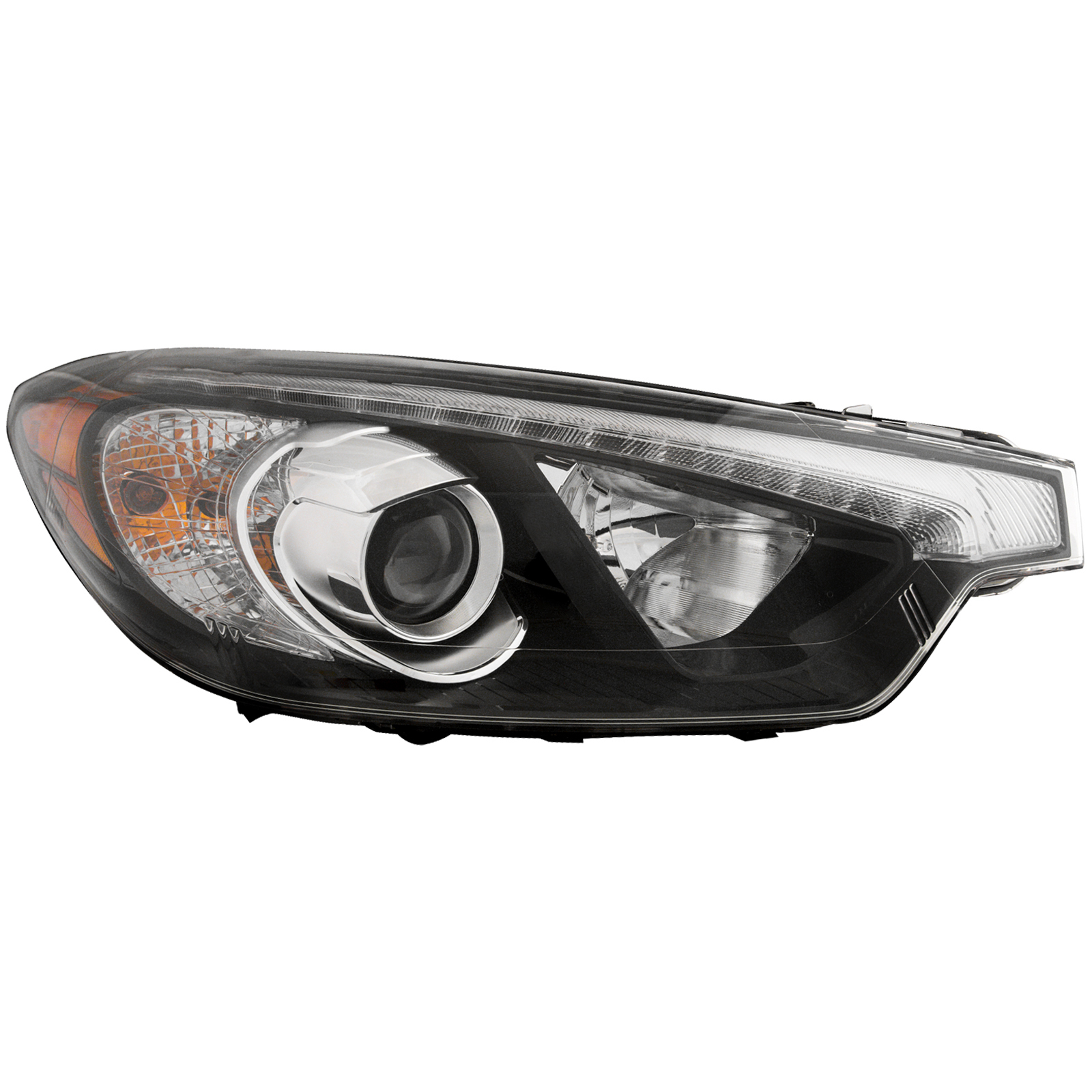Right Passenger Side Headlight For 15-16 Kia Forte, 15-16 Kia Forte Koup, 15-16 Kia Forte5; CAPA Certified