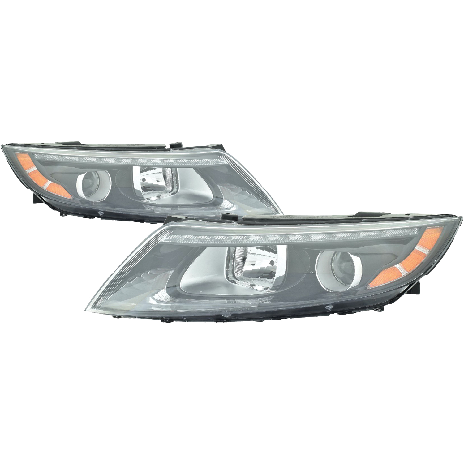 Headlight Set For 14-15 Kia Optima; CAPA Certified