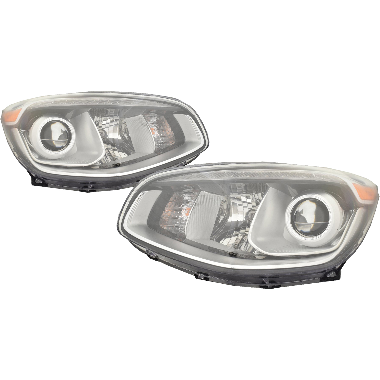 Headlight Set For 14-16 Kia Soul; CAPA Certified