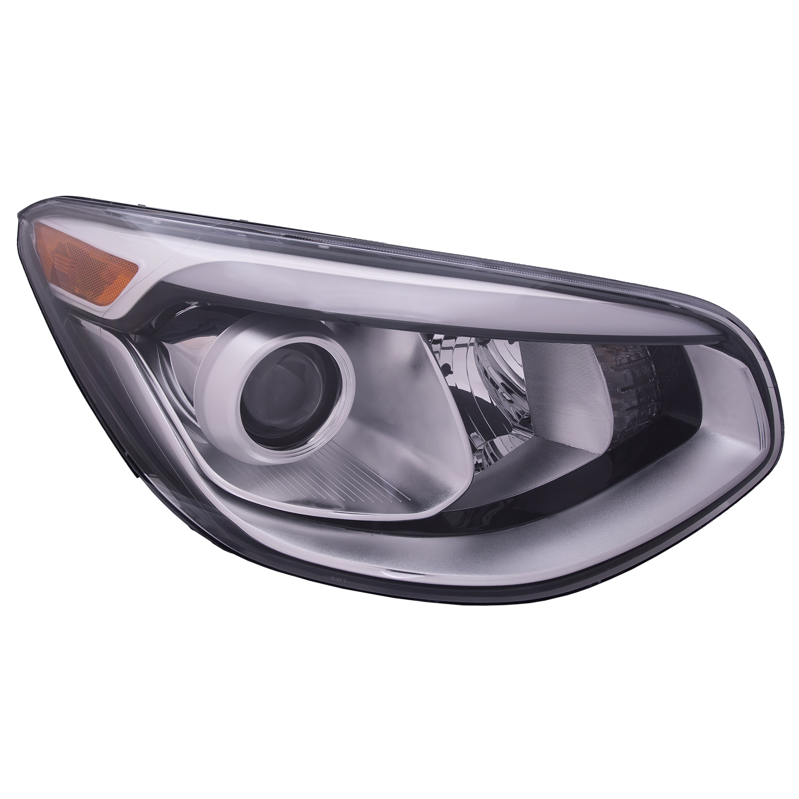 Right Passenger Side Headlight For 14-16 Kia Soul; CAPA Certified