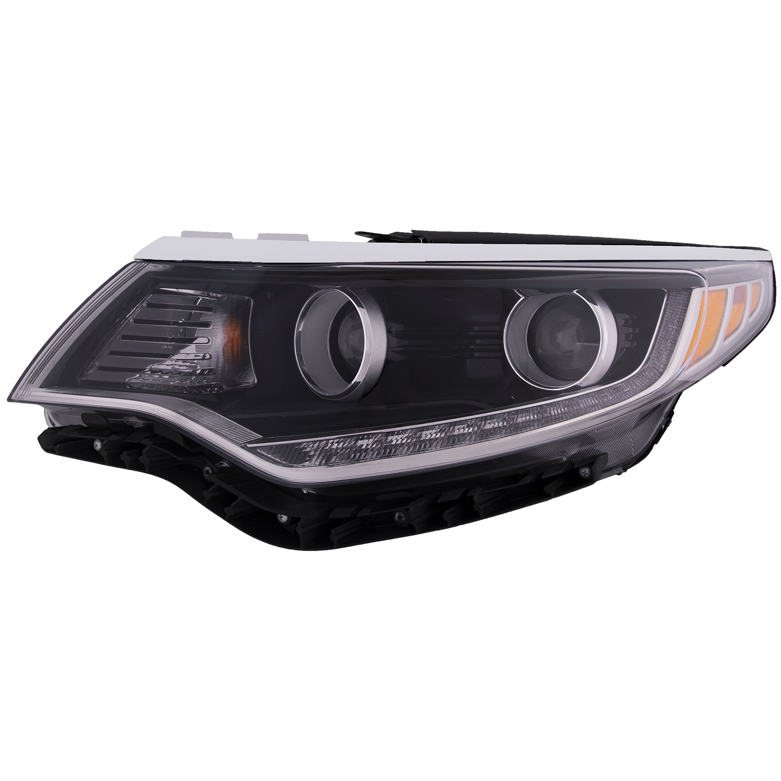Left Driver Side Headlight For 16-18 Kia Optima; CAPA Certified