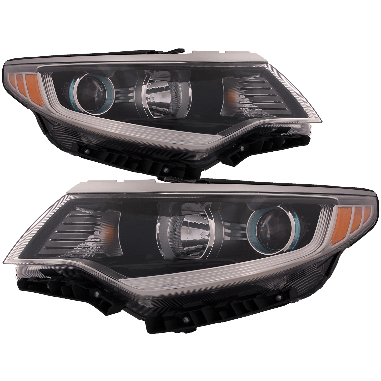 Headlight Set For 17-20 Kia Optima; CAPA Certified