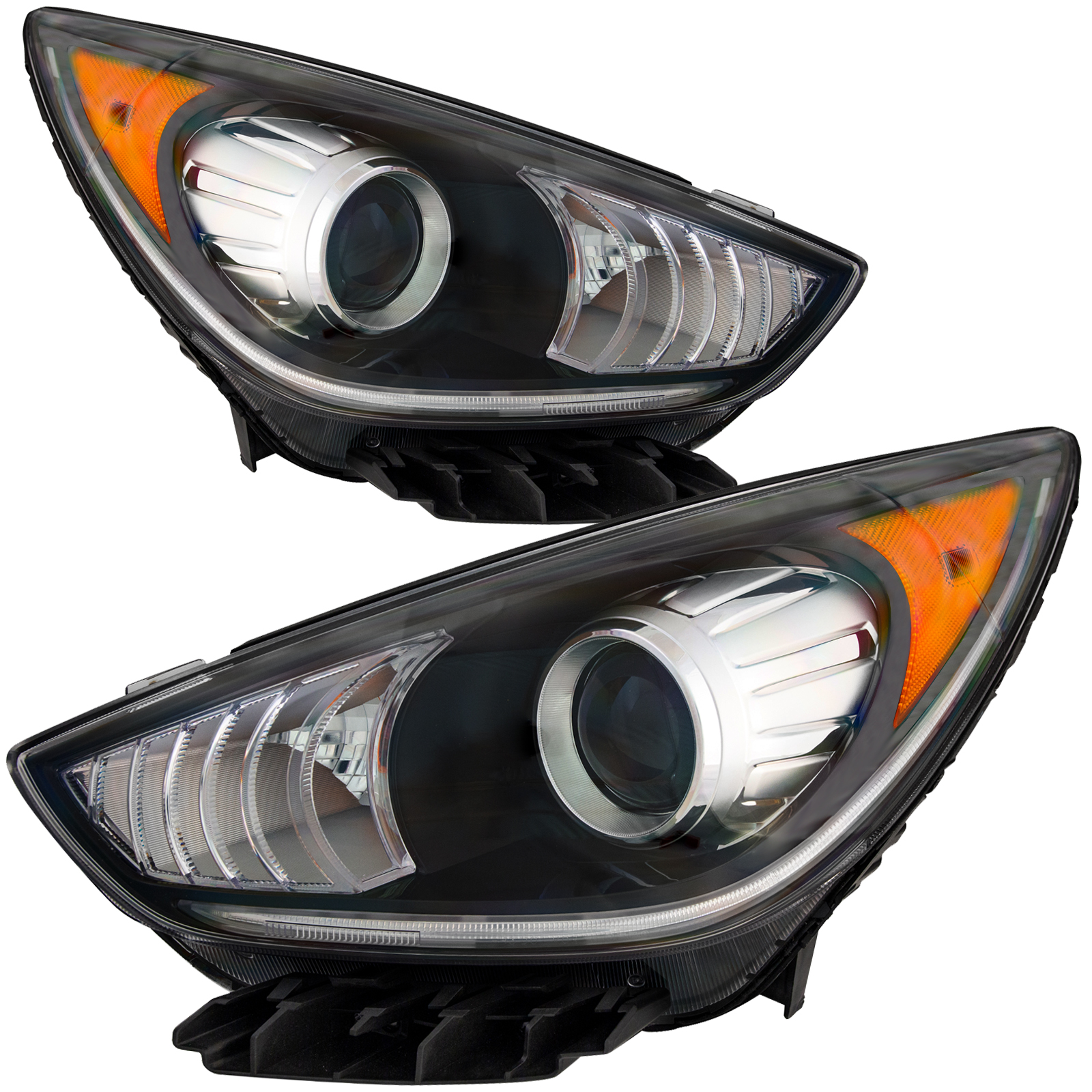 Headlight Set For 17-19 Kia Niro; CAPA Certified