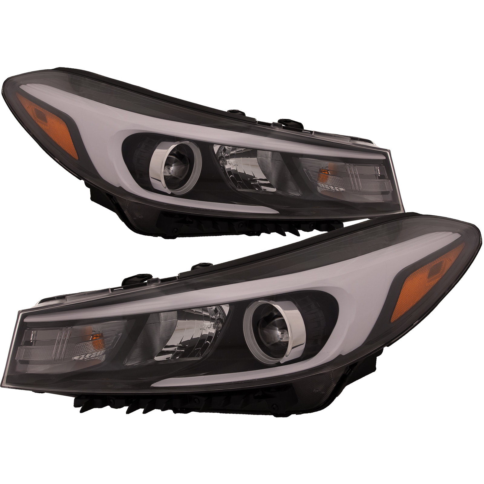 Headlight Set For 17-18 Kia Forte5; CAPA Certified