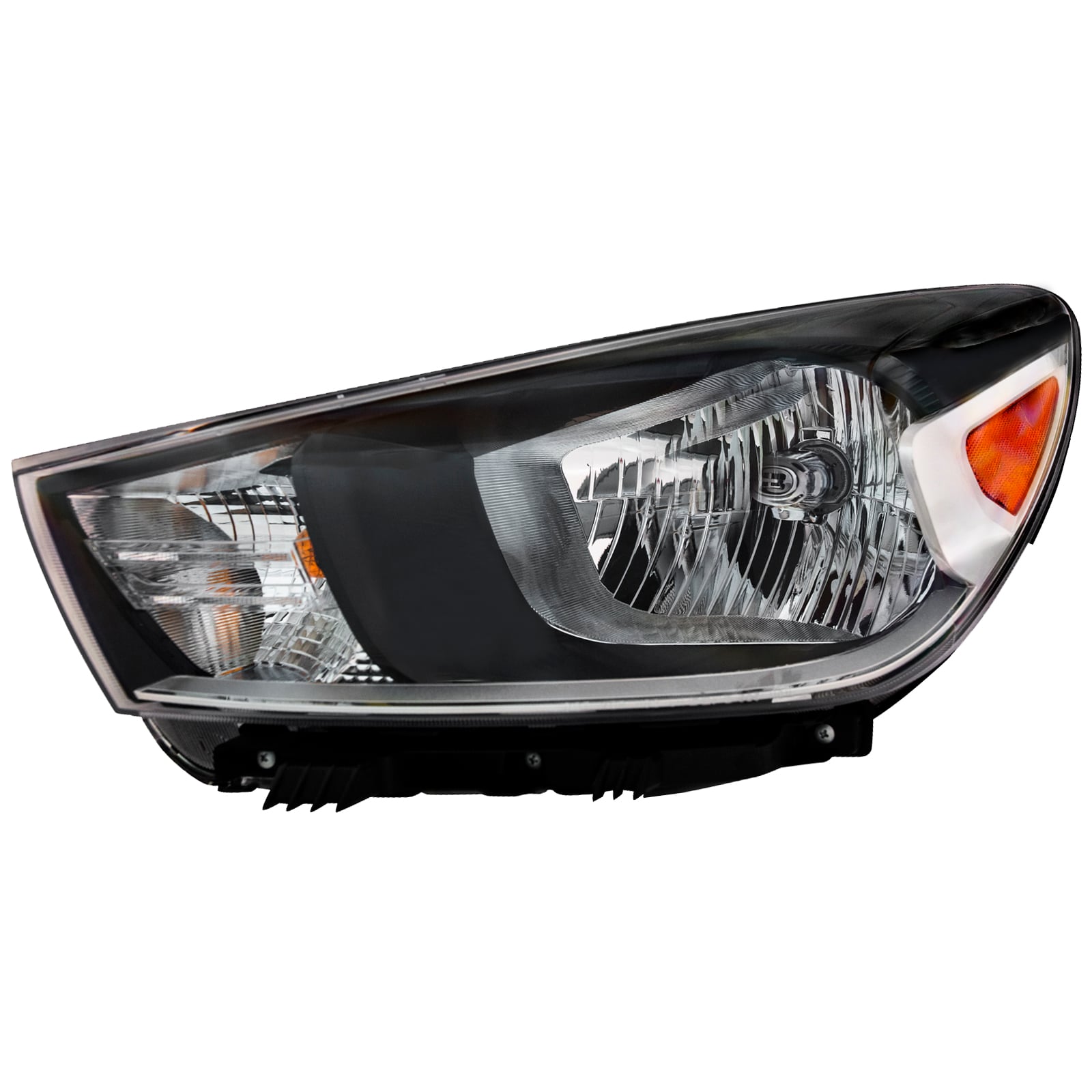 Left Driver Side Headlight For 18-23 Kia Rio; CAPA Certified