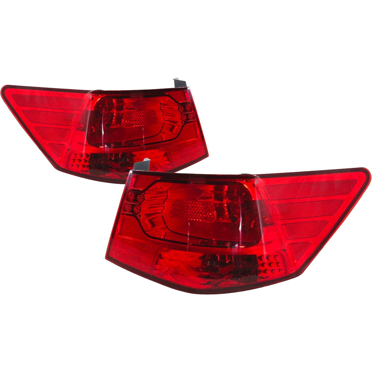 Tail Light Set For 10-13 Kia Forte; CAPA Certified