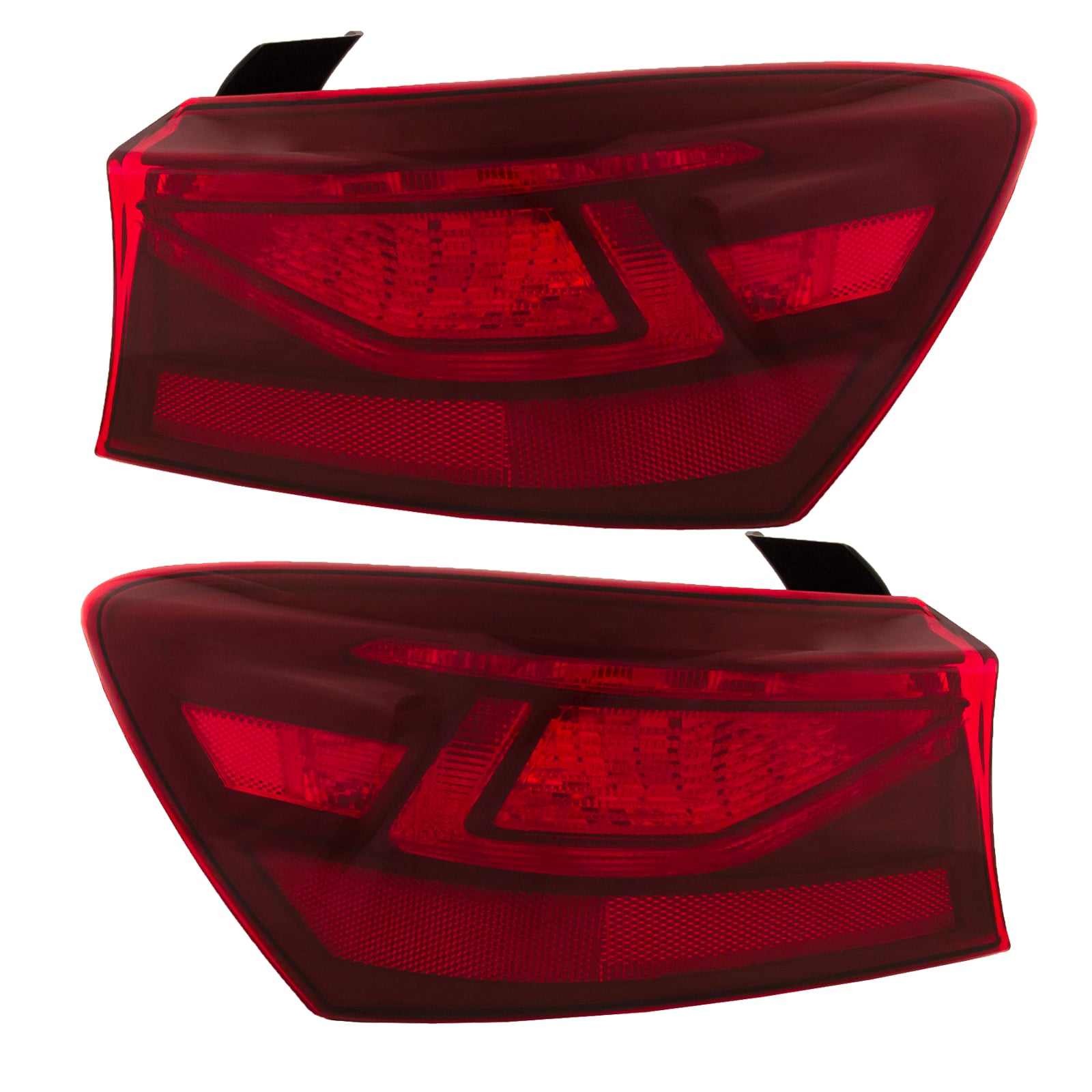 Tail Light Set For 19-24 Kia Forte; CAPA Certified