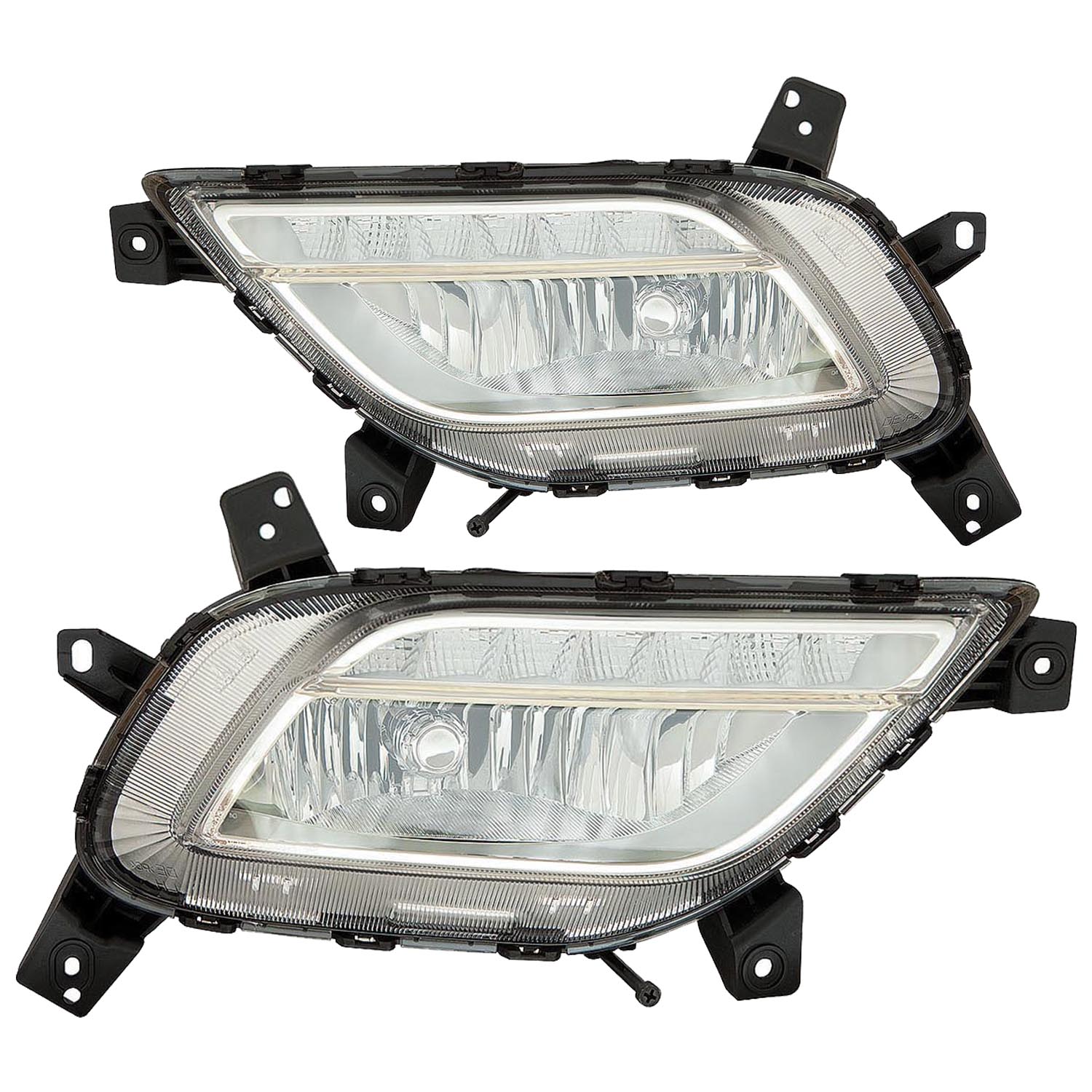 Fog Light Set For 17-19 Kia Niro; CAPA Certified