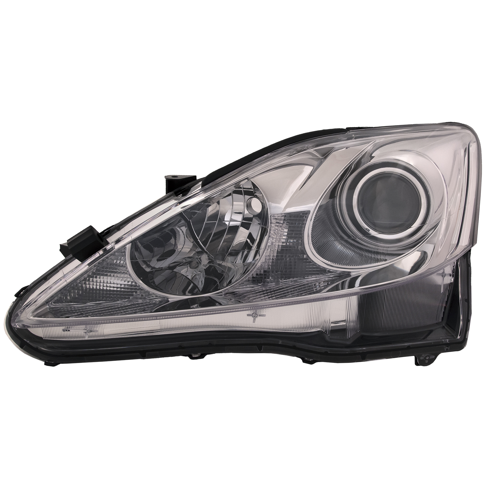 Left Driver Side Headlight For 06-08 Lexus IS250; CAPA Certified