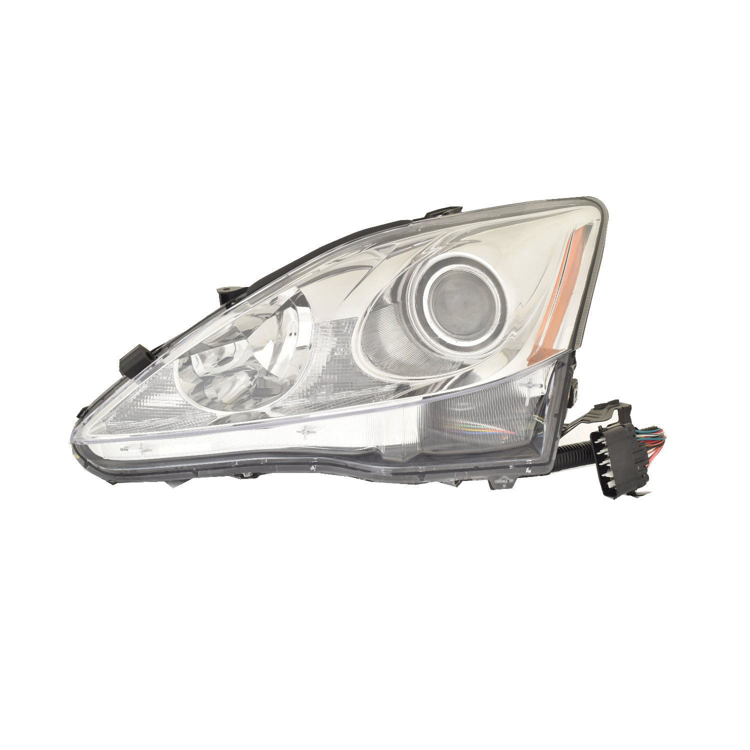 Left Driver Side Headlight For 06-08 Lexus IS250; CAPA Certified