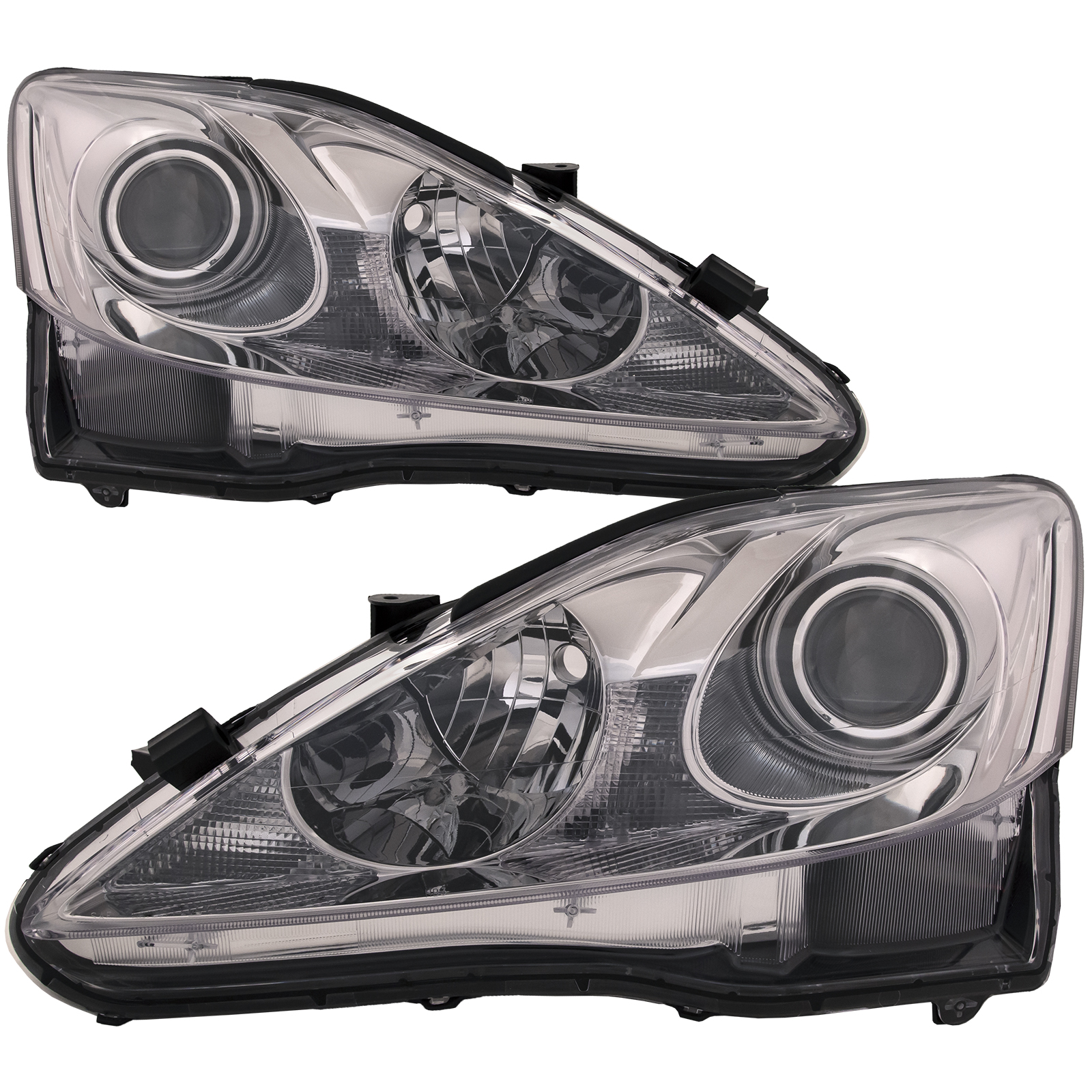 Headlight Set For 06-08 Lexus IS250; CAPA Certified