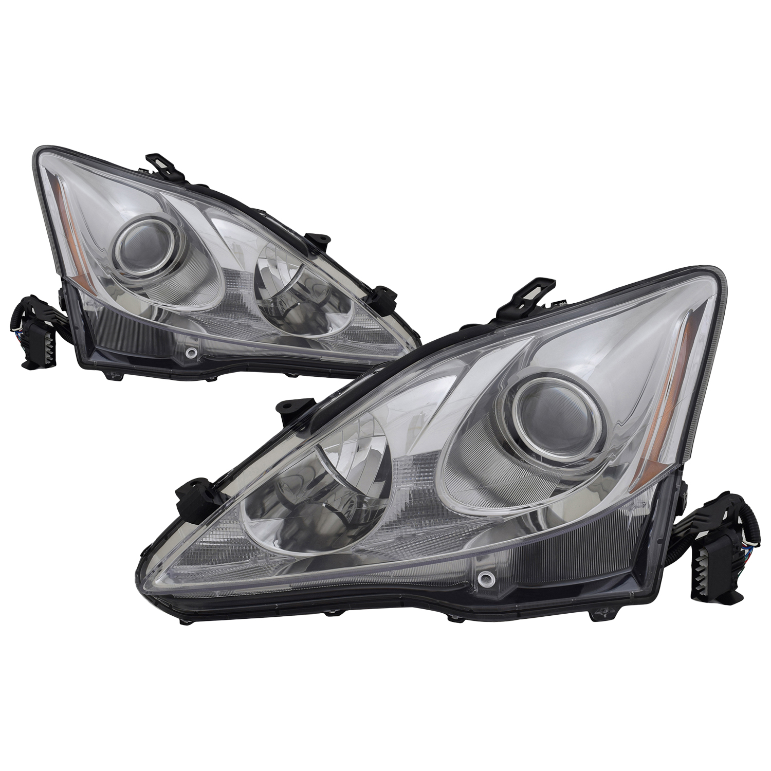 Headlight Set For 09-10 Lexus IS250, 09-10 Lexus IS350; CAPA Certified