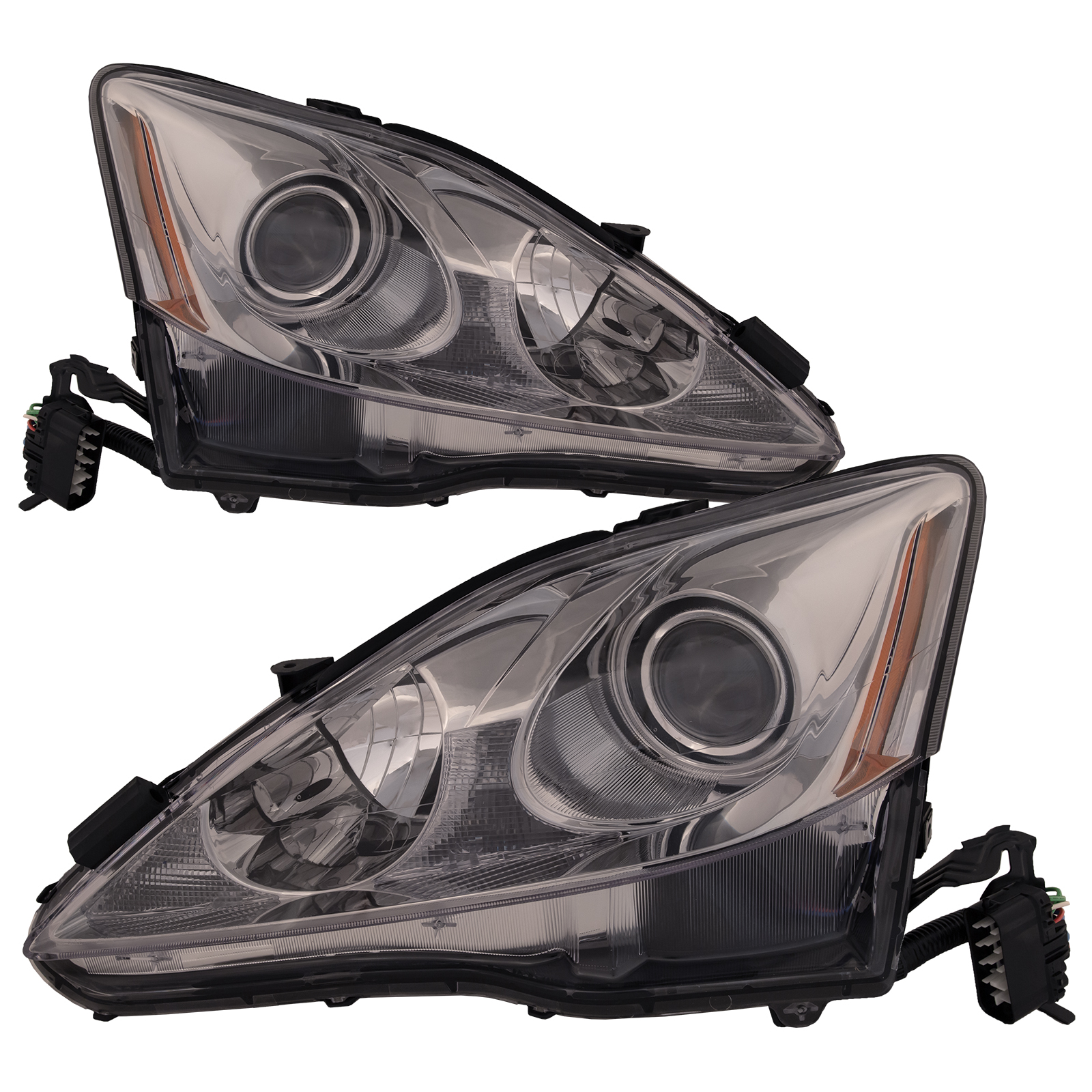 Headlight Set For 11-13 Lexus IS250, 11-13 Lexus IS350; CAPA Certified