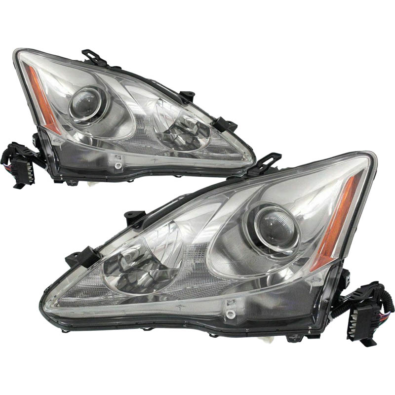Headlight Set For 09-10 Lexus IS250, 09-10 Lexus IS350