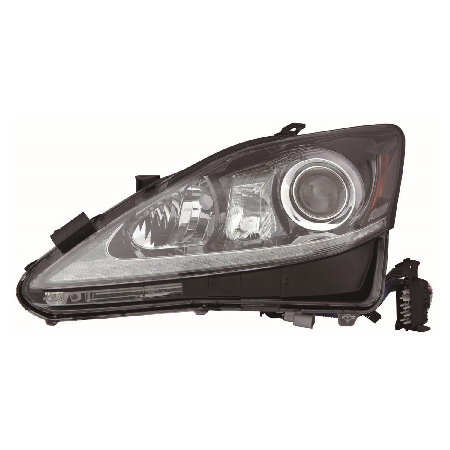 Left Driver Side Headlight For 11 Lexus IS350; CAPA Certified