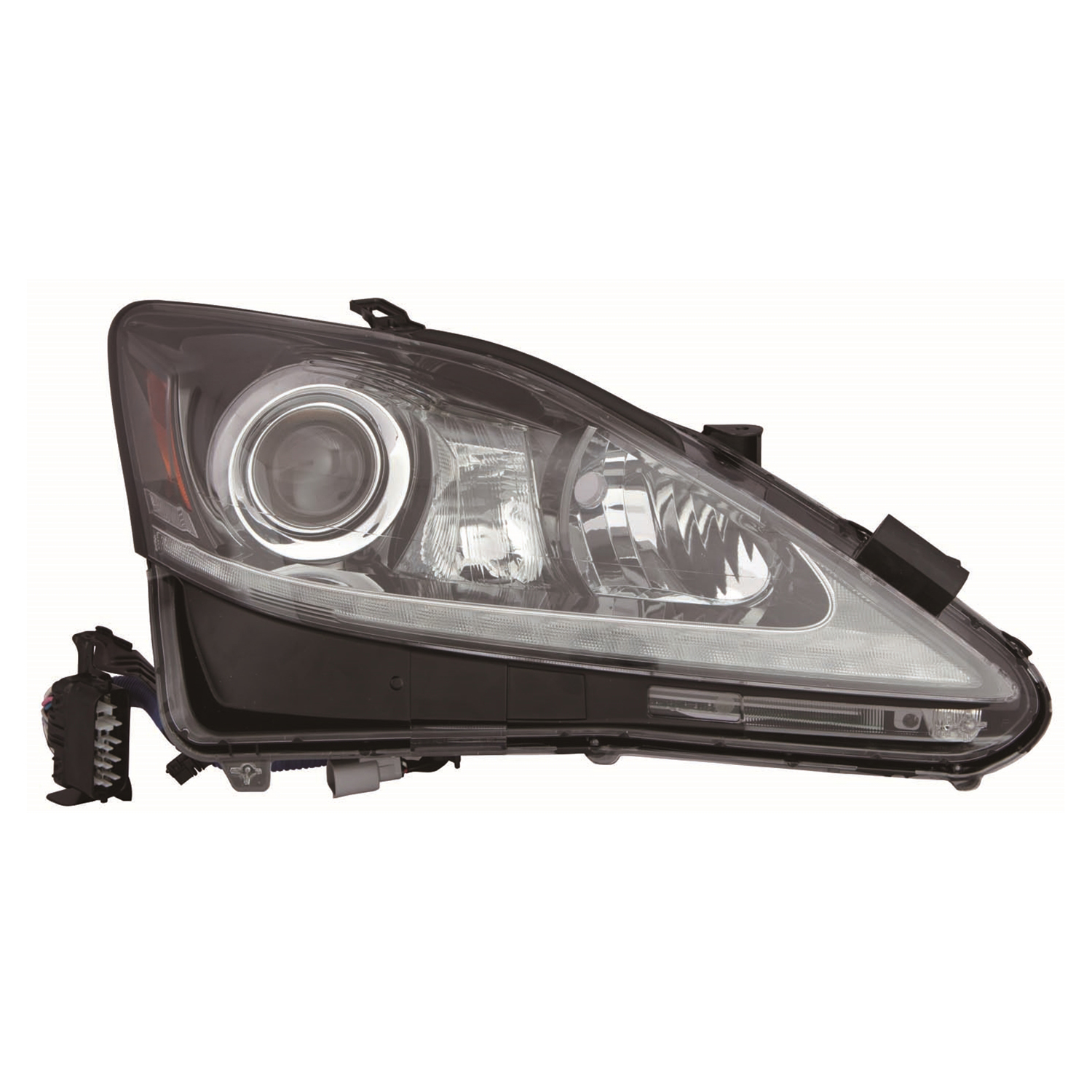 Right Passenger Side Headlight For 12-13 Lexus IS250, 12-13 Lexus IS350; CAPA Certified