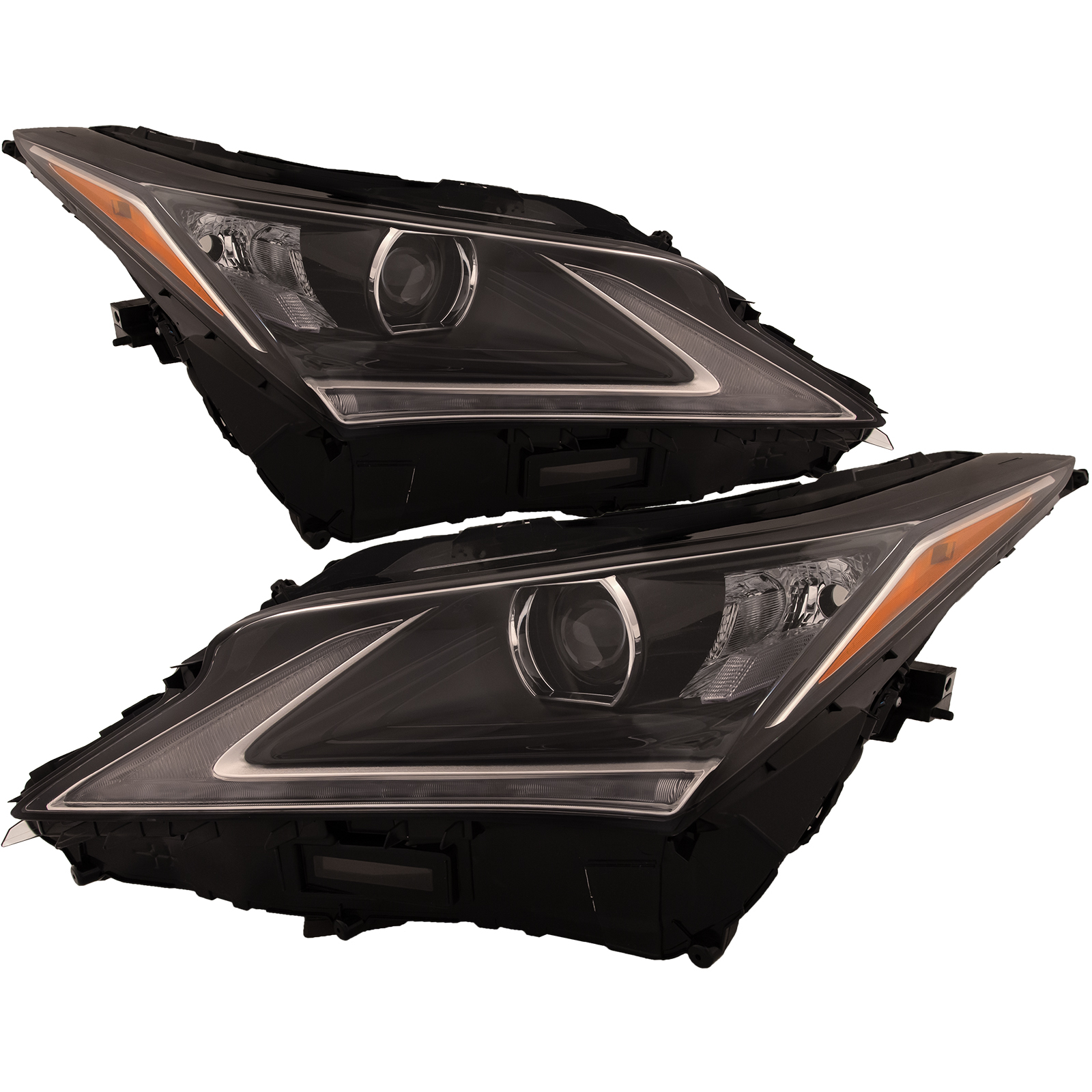 Headlight Set For 16-19 Lexus RX350, 18-19 Lexus RX350L, 16-19 Lexus RX450h, 18-19 Lexus RX450hL; CAPA Certified