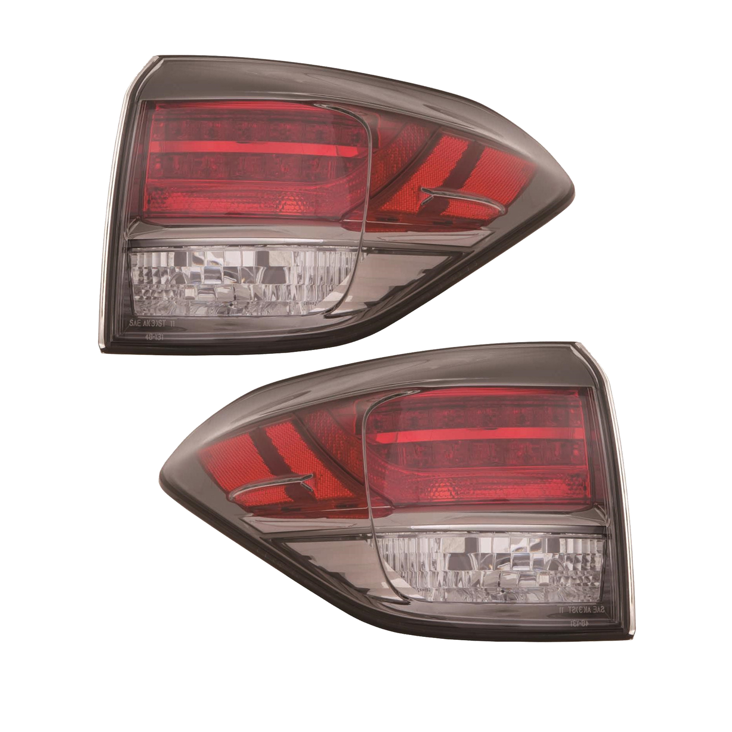Tail Light Set For 13-15 Lexus RX350, 13-15 Lexus RX450h; CAPA Certified