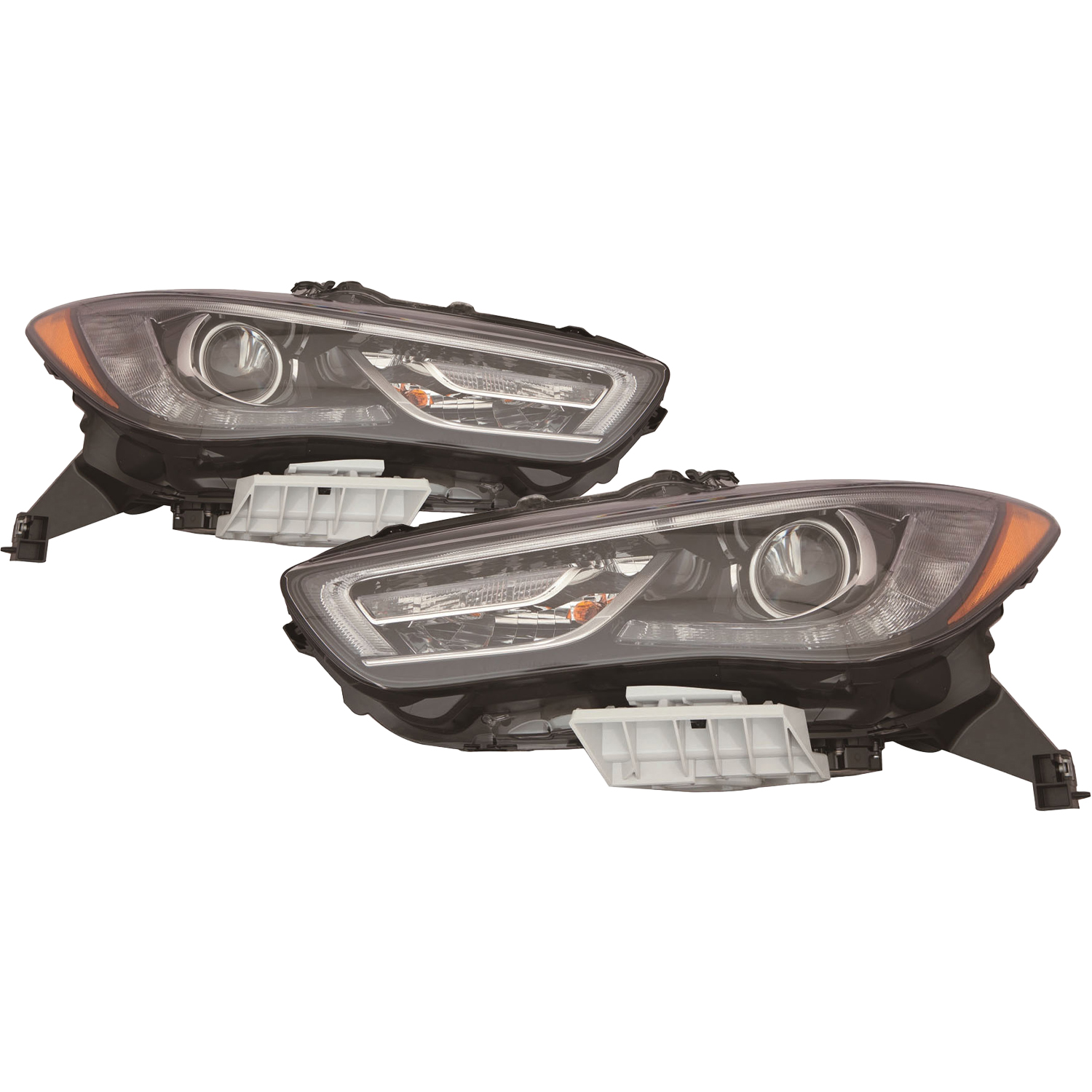 Headlight Set For 16 Infiniti QX60; CAPA Certified