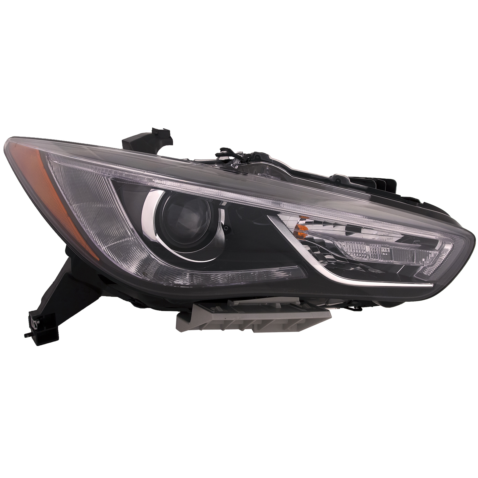 Right Passenger Side Headlight For 17-18 Infiniti QX60; CAPA Certified