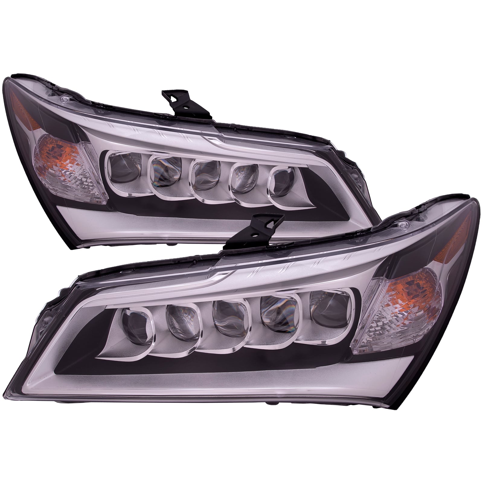Headlight Set For 14-16 Acura MDX; CAPA Certified