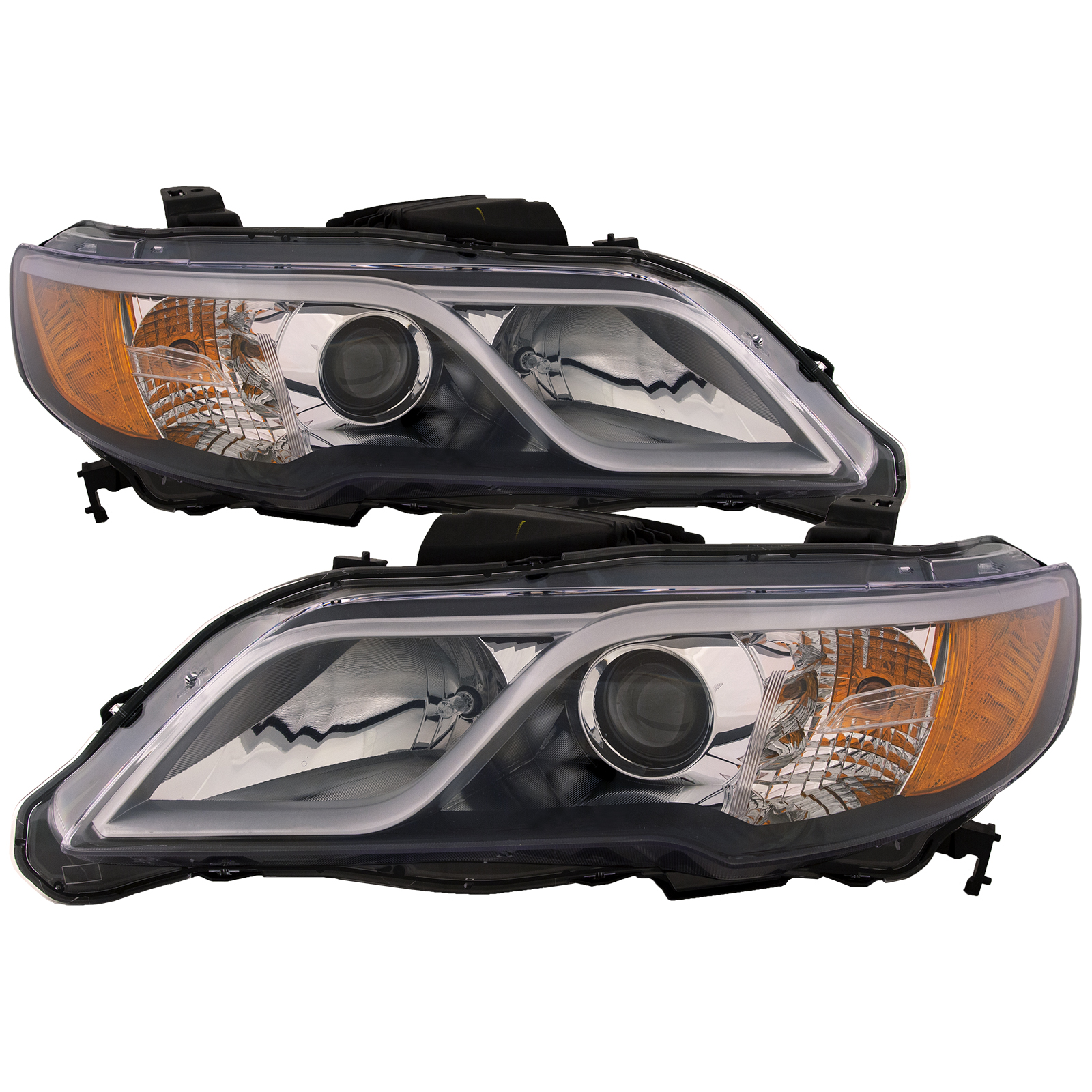 Headlight Set For 13-15 Acura RDX; CAPA Certified